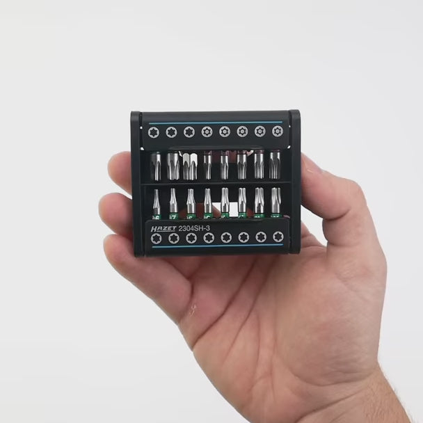 hase★3点セット Hazet 2304SH-3 SmartHolder Security Torx/Torx Bit Set, 16 Pieces