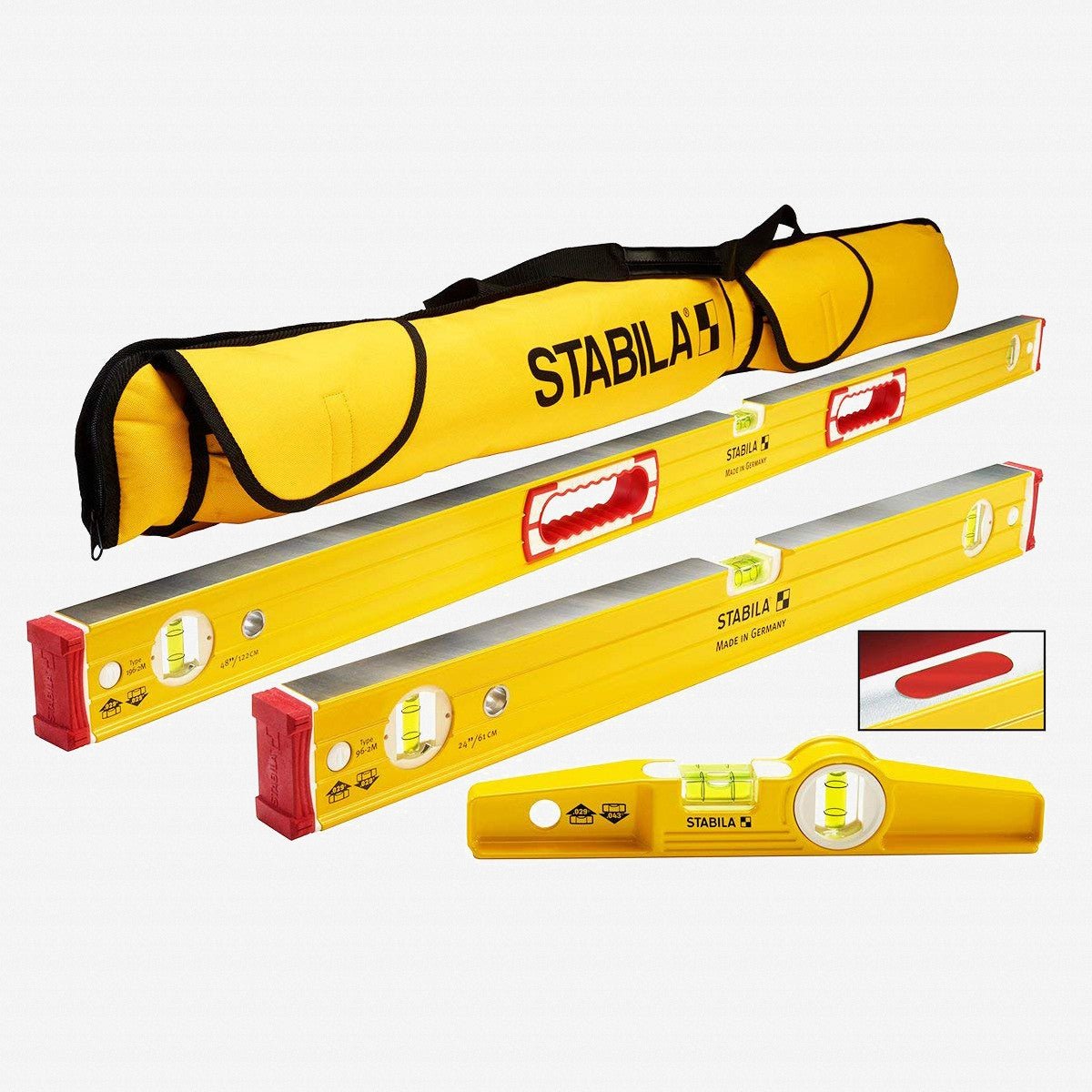 Stabila Type 96M Magnetic 3 Level Set with Case | Stabila at KC Tool