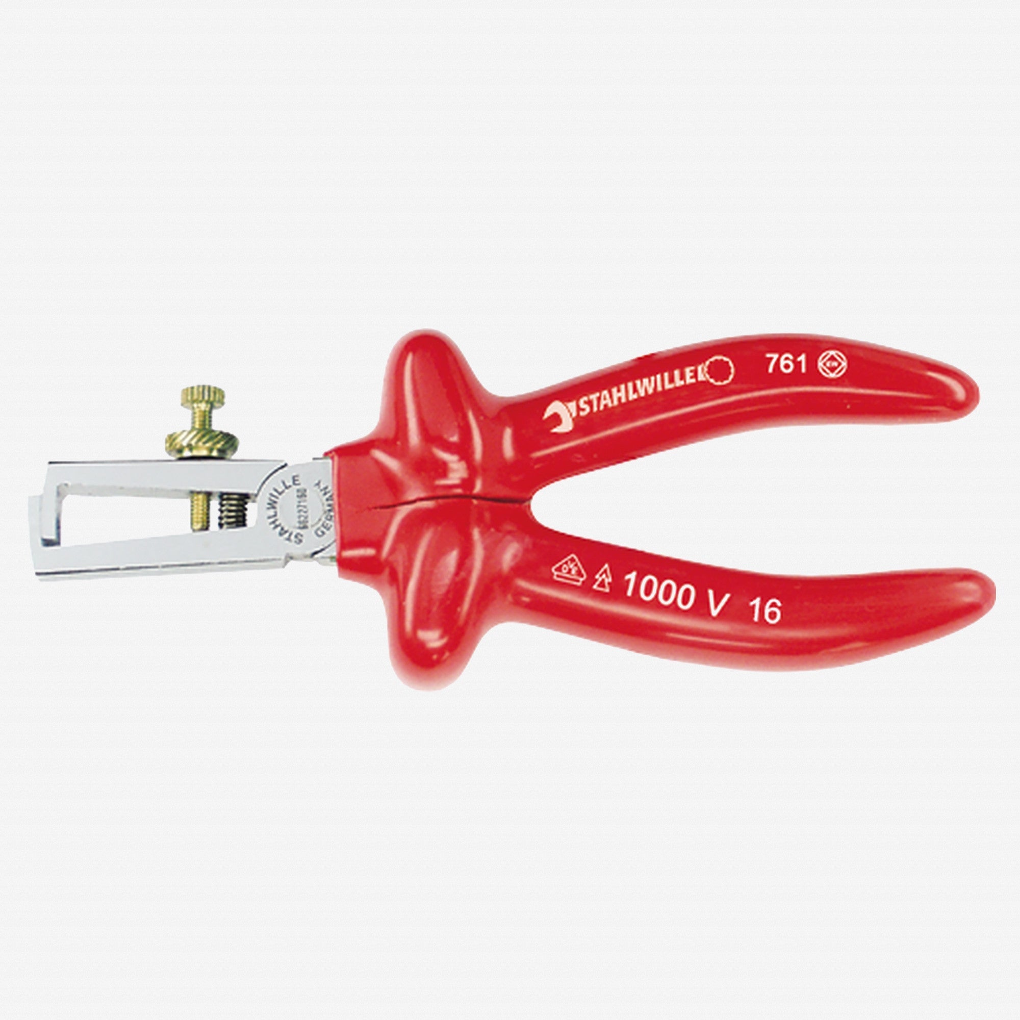 Stahlwille 6622 VDE wire stripping pliers, 160 mm - Dip-coated