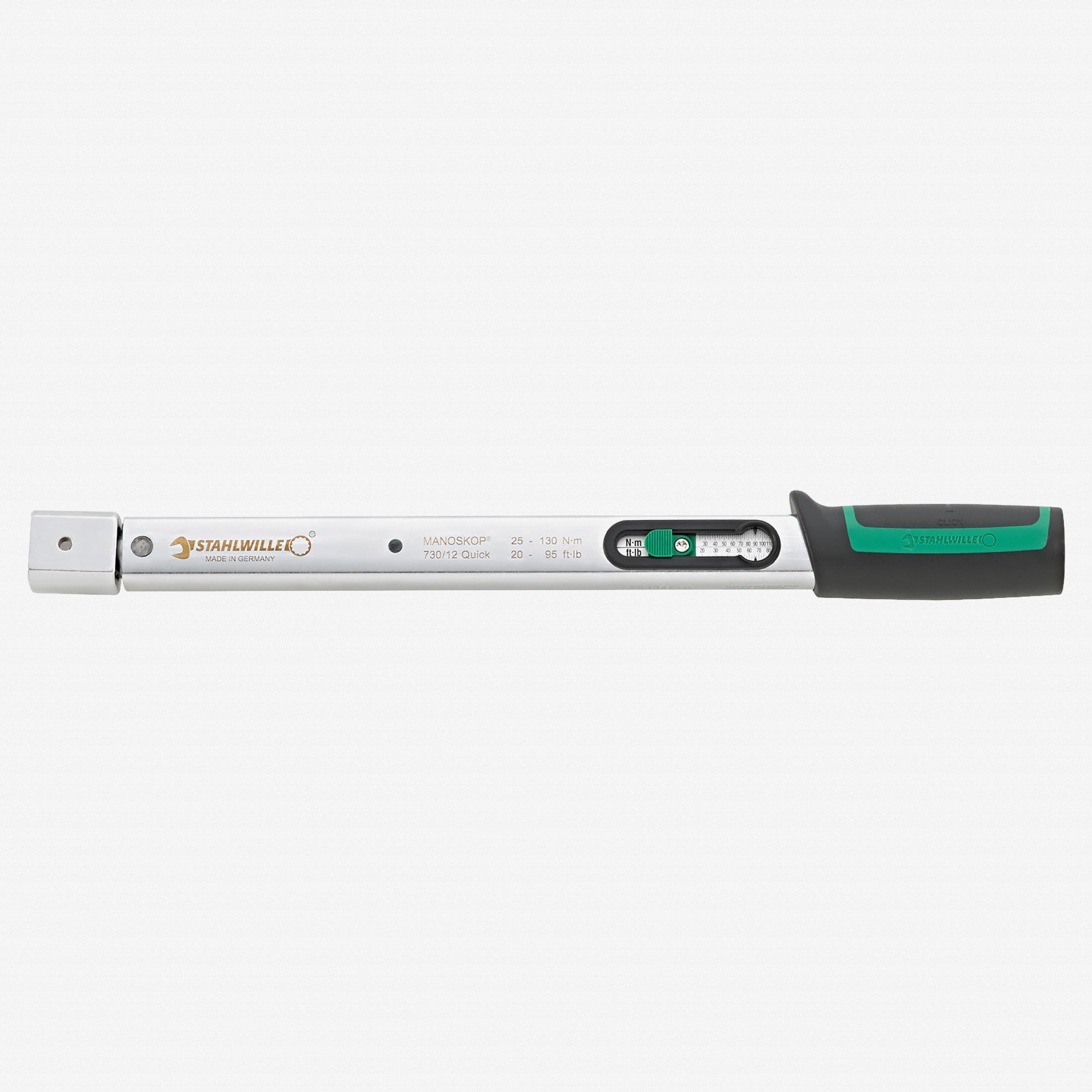 Stahlwille 730 Quick Basic Torque Wrench, Size 12, 25-130 Nm, 14 x