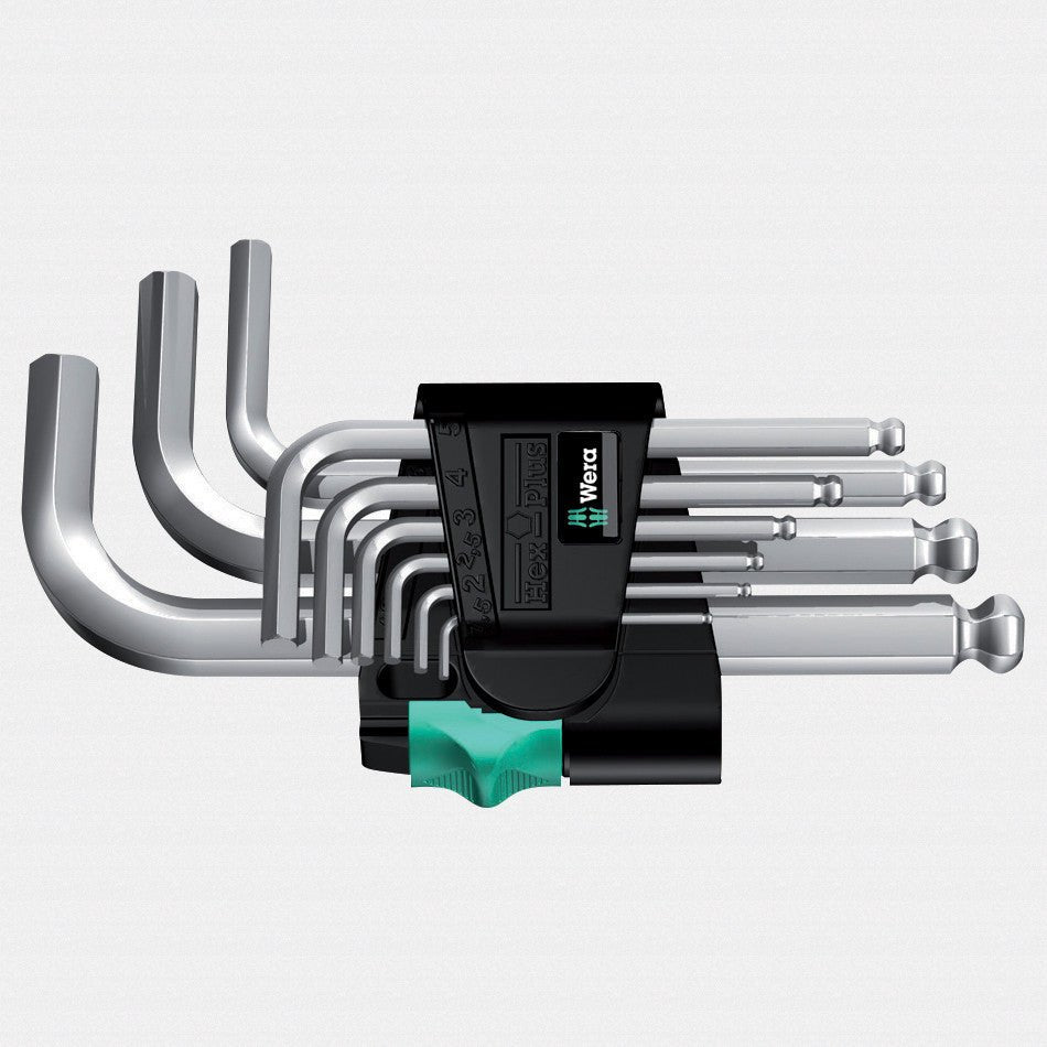 きより Wera 133163 Metric Chrome Ball-End L-key Set | Wera at KC Tool