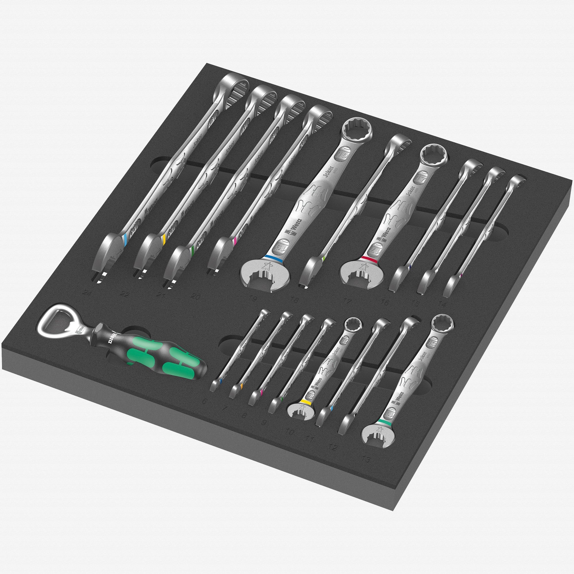 Wera 150121 Foam Insert 6003 Joker Set 1, 18 Pieces | Wera at KC Tool