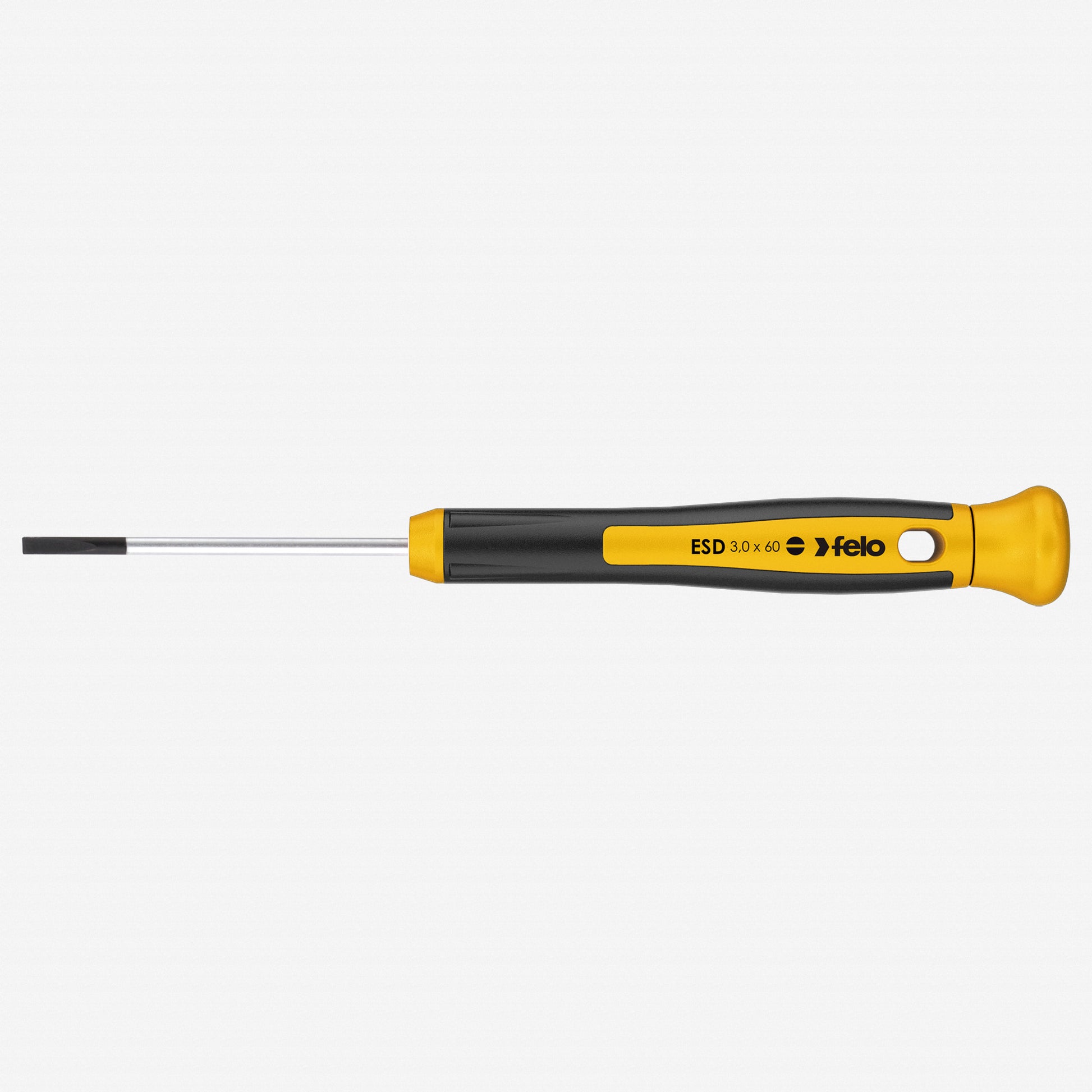 Felo 31810 ESD 2.5 x 60mm Precision Slotted Screwdriver - KC Tool