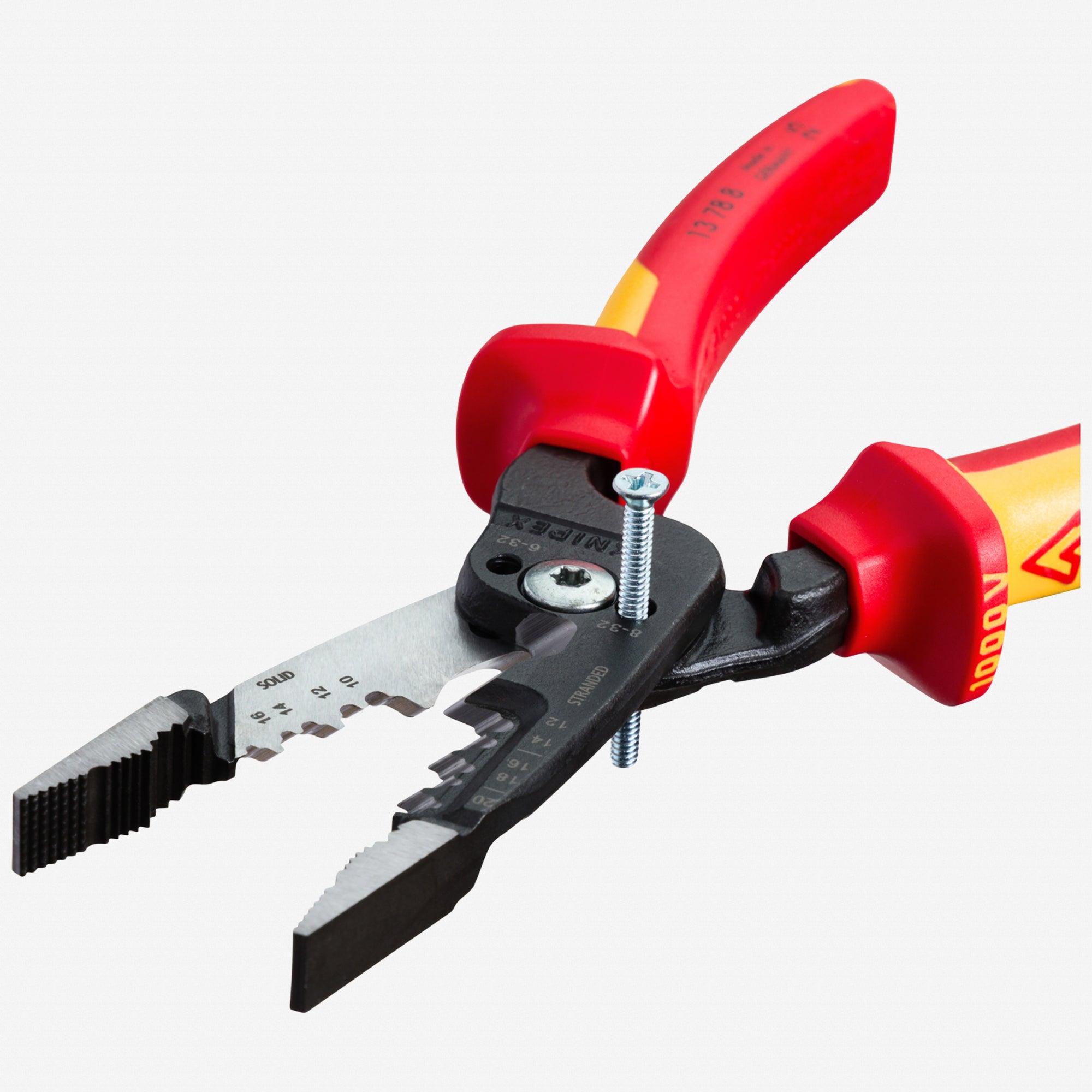 Knipex Forged Wire Strippers, 8" - Insulated