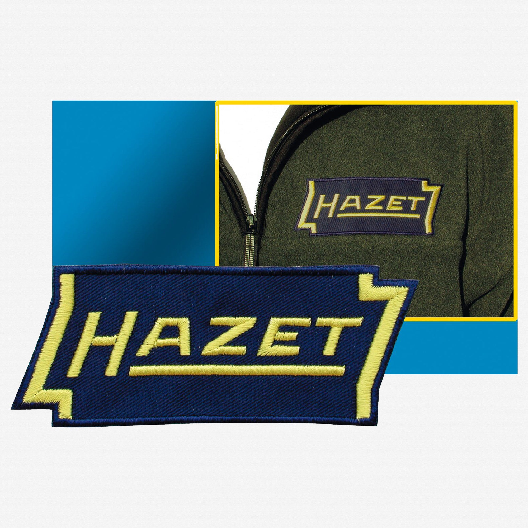Hazet 1868-61 Embroidered Patch, 2" x 5" - KC Tool