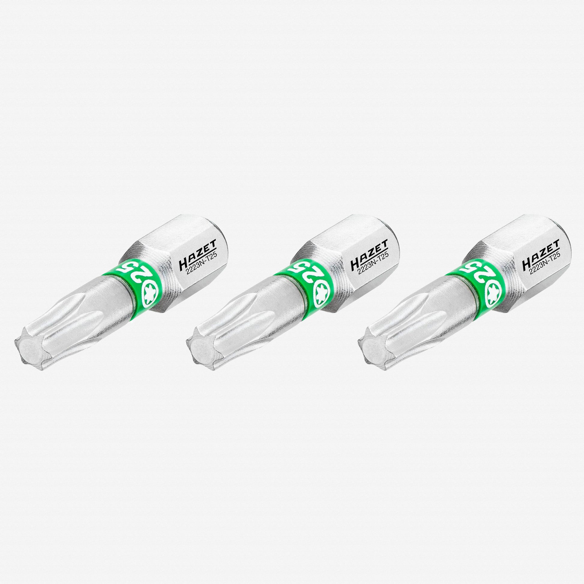 Hazet 2223N-T25/3 Torx T25 x 25 mm Torsion Bit, 3 Pieces - KC Tool