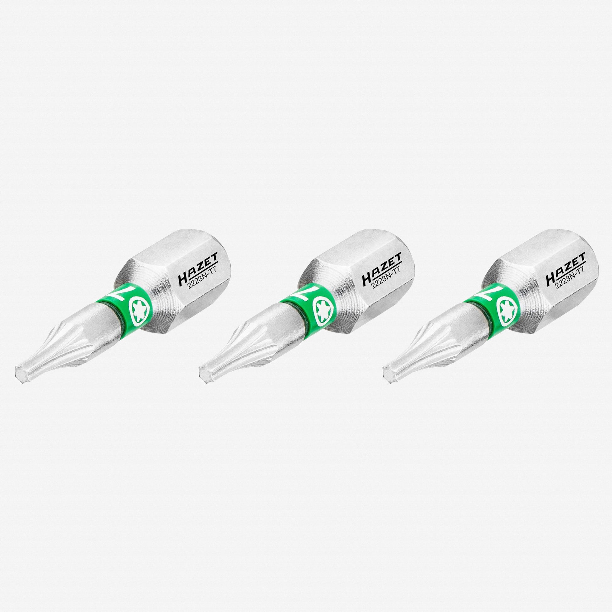 Hazet 2223N-T7/3 Torx T7 x 25 mm Torsion Bit, 3 Pieces - KC Tool