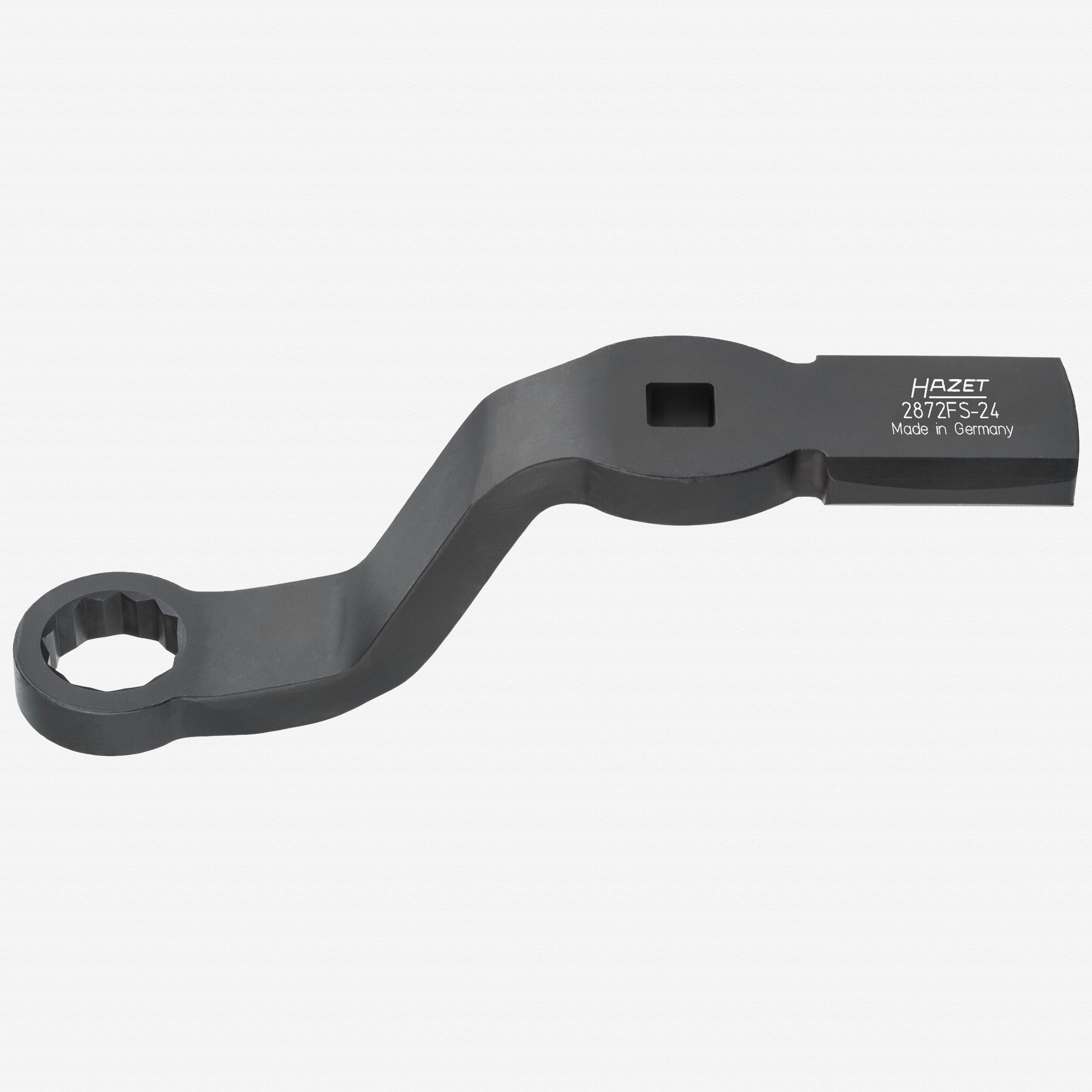 Hazet Offset Box End Wrench with Two Striking Faces, 12 Point, 24mm - KC Tool