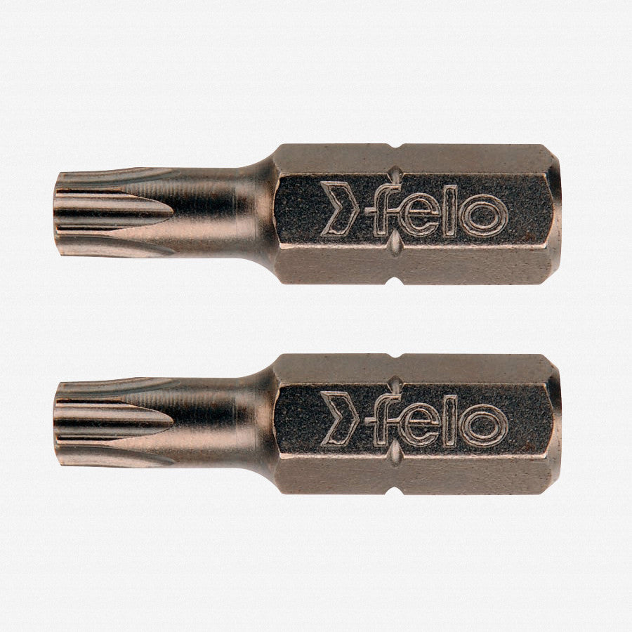 Felo 10299 Torx T10 x 1" Bits on 1/4" stock - 2 per pkg - KC Tool