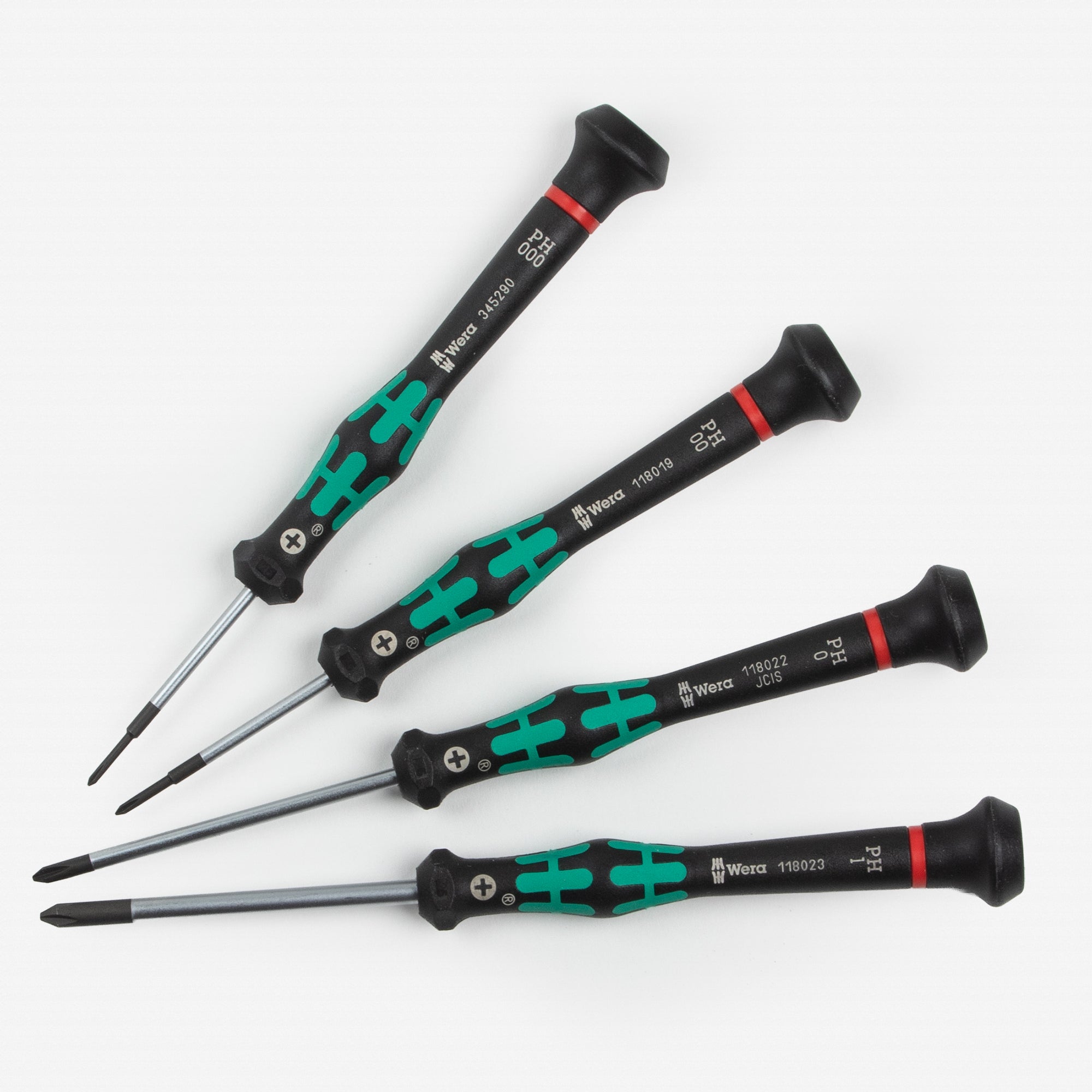 Wera 345260 PH/4 Kraftform Micro Phillips Precision Screwdriver Set