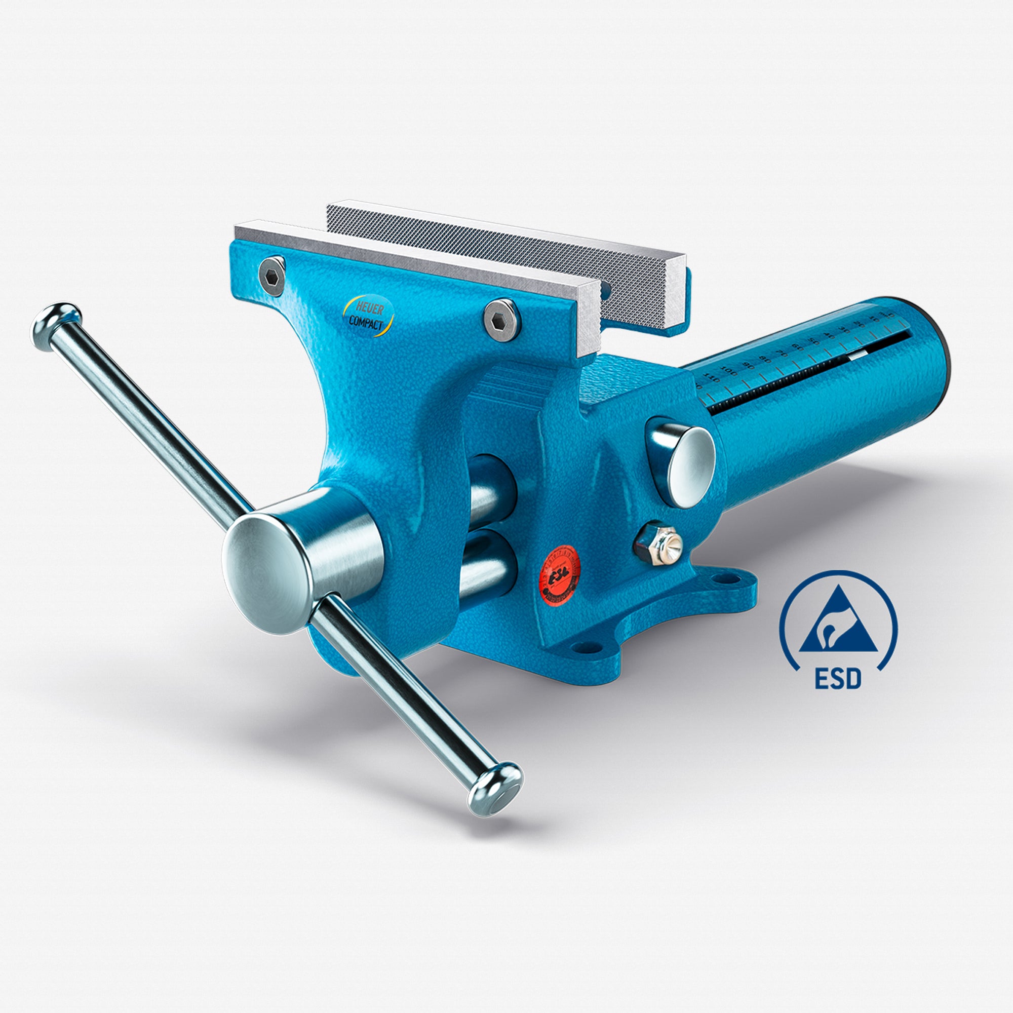 Heuer Compact ESD Vise, 120 mm