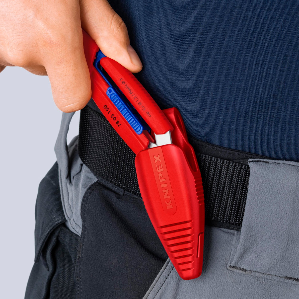 Knipex 6" Slim Knips Precision Cutting Pliers with Belt Holder - Stainless Steel