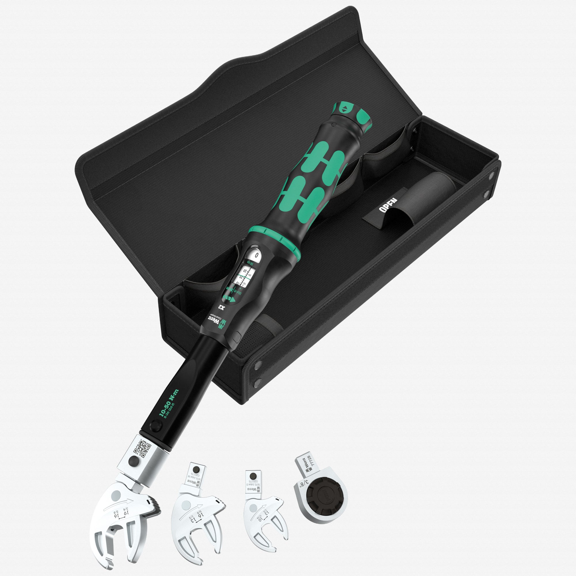 Wera 136062 Torque Set for Pipe Fittings, 10 - 50 Nm