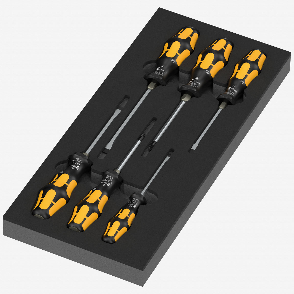 Wera 150171 Kraftform Foam Insert Series 900 Chiseldriver Set 2, 6 Pieces