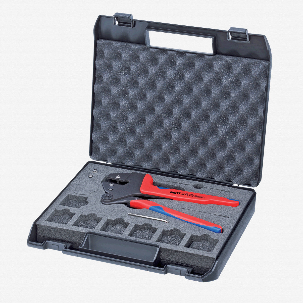 Knipex 97-43-200 Crimp System Pliers for exchangeable crimping dies w/ Case - KC Tool