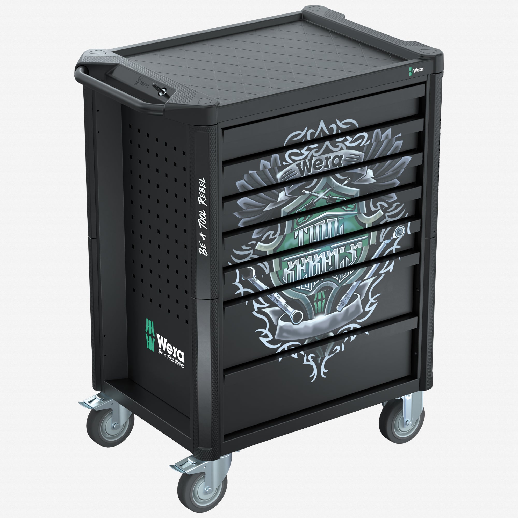 Wera 305851 Tool Rebel Rolling Tool Cabinet, Empty