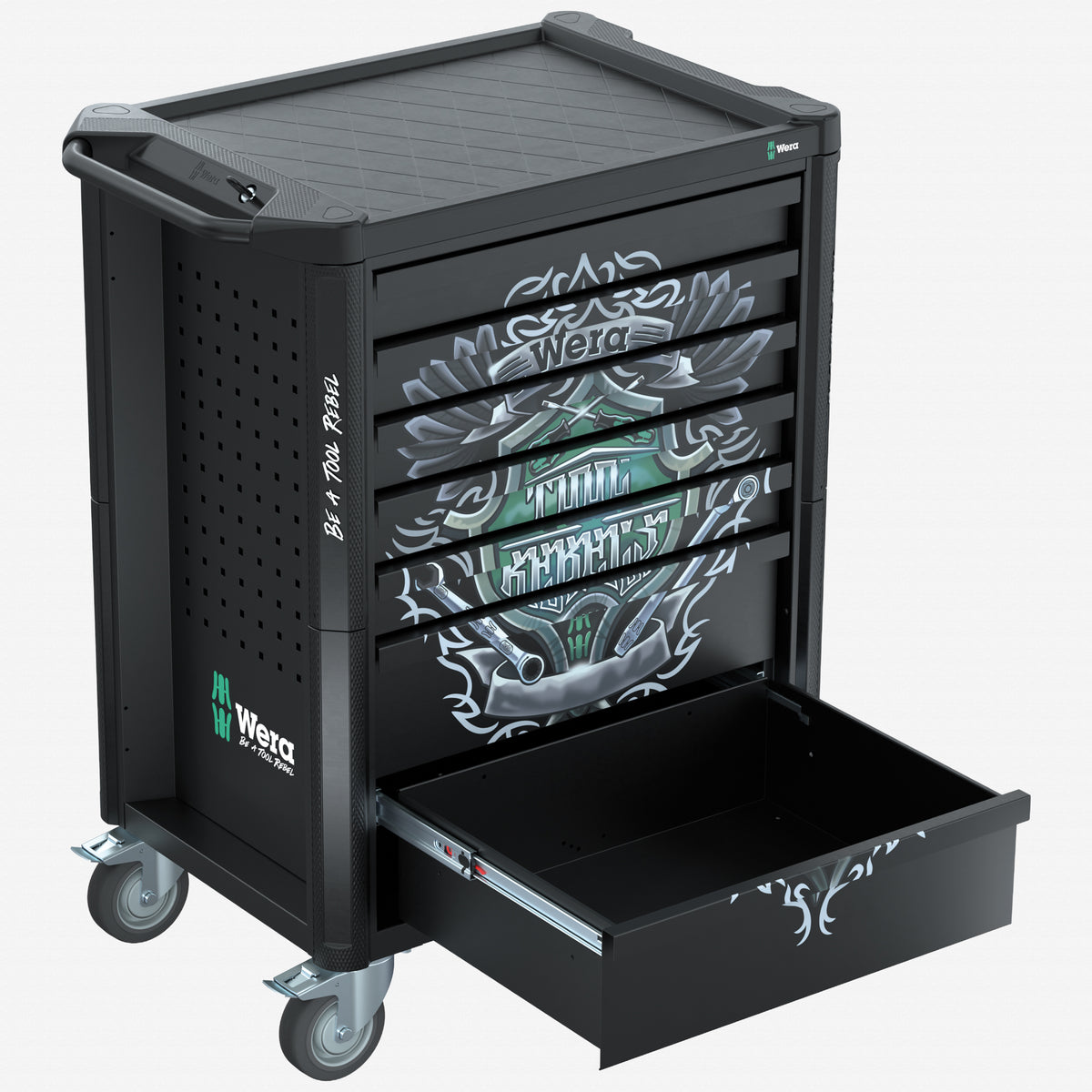 Wera 305851 Tool Rebel Rolling Tool Cabinet, Empty