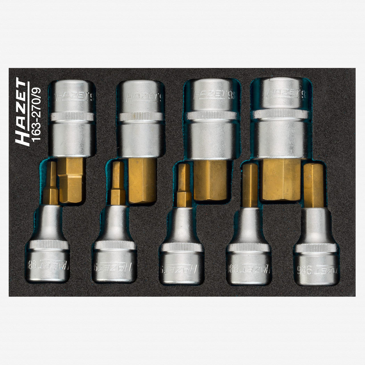 Hazet 163-270/9 Screwdriver socket set  - KC Tool