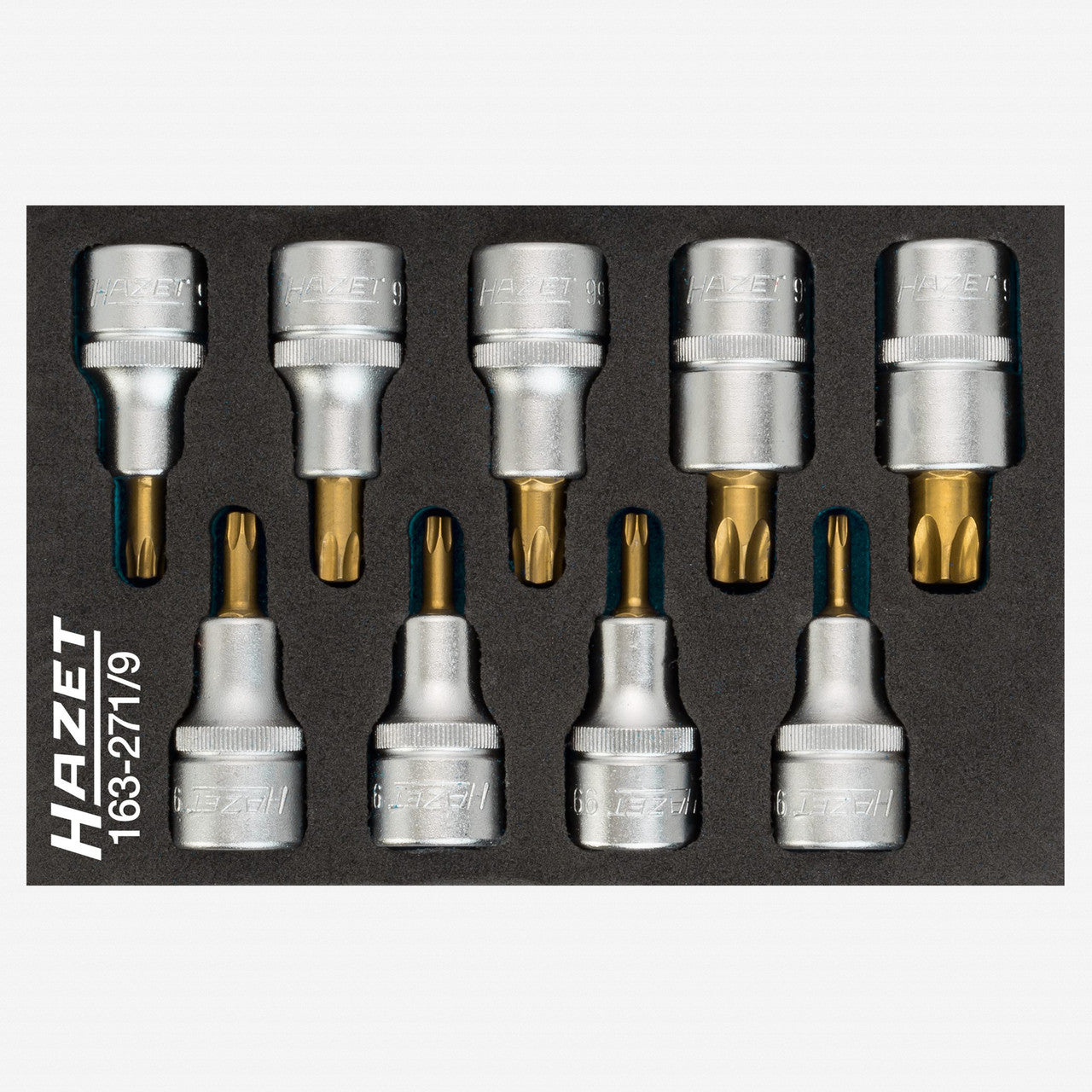Hazet 163-271/9 Torx screwdriver socket set  - KC Tool