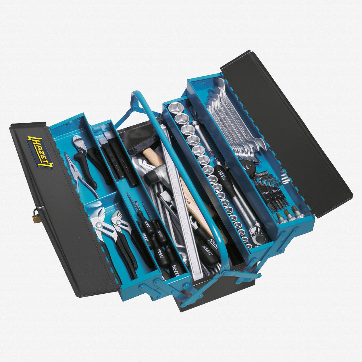 Hazet 190/80 Metal tool box with assortment  - KC Tool