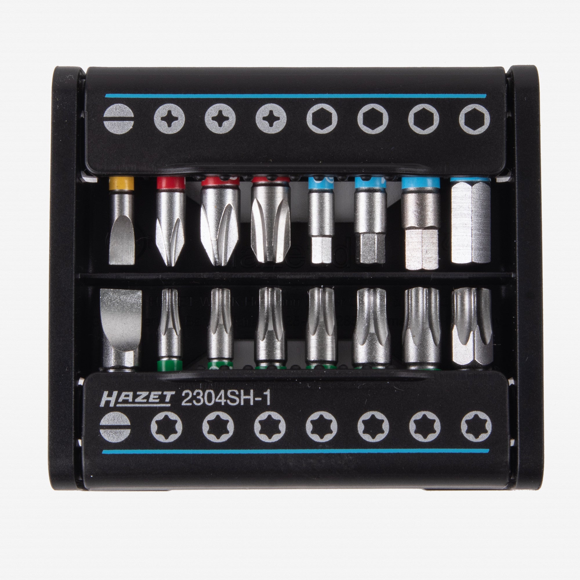 Hazet 2304SH-1 SmartHolder Hex/PH/Torx/Slotted Bit Set, 16 Pieces - KC Tool