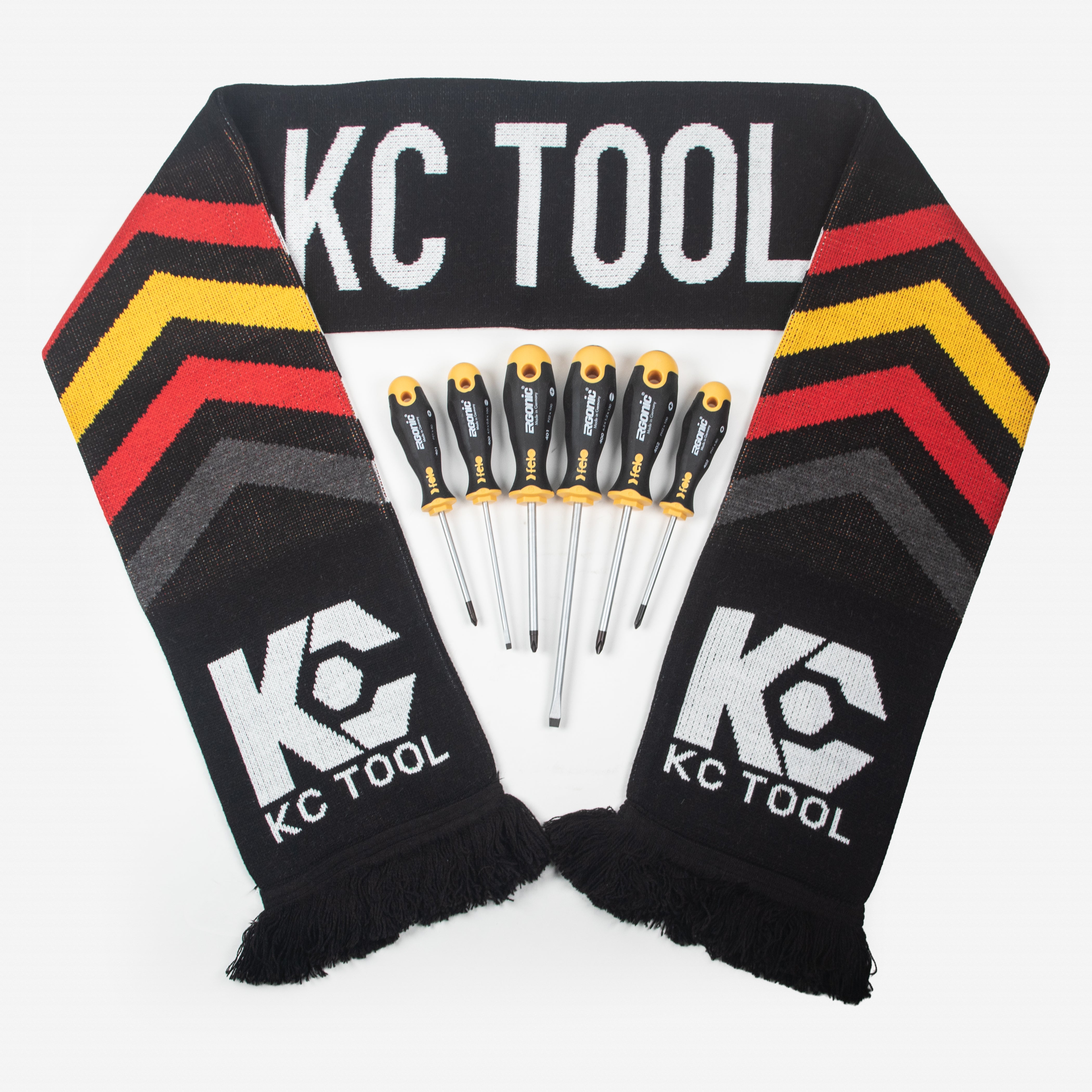 Limited Edition KC Tool x Felo Soccer Ergonic Screwdriver Set Plus Scarf