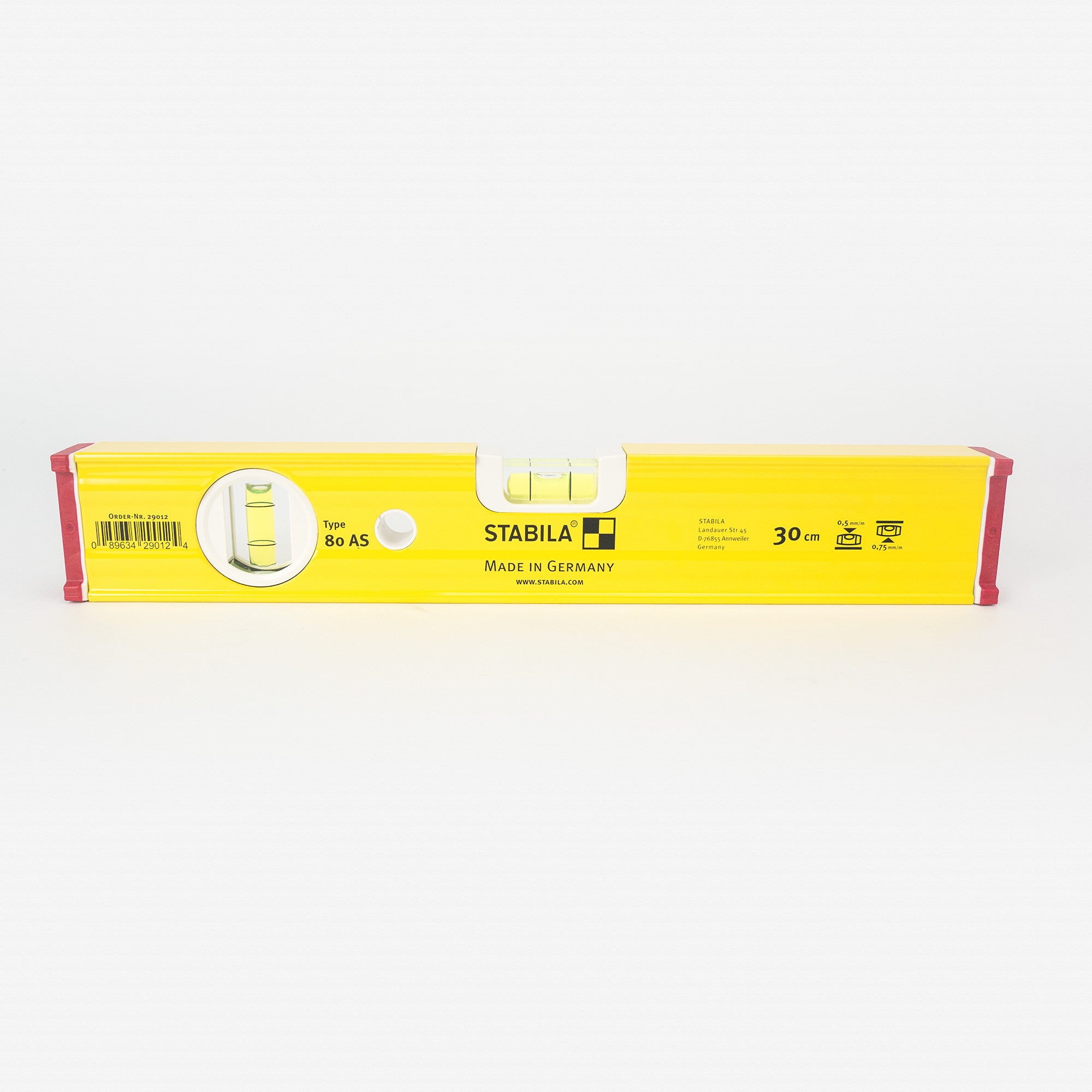 Stabila 29012 Type 80 AS-2 Level, 12" - KC Tool
