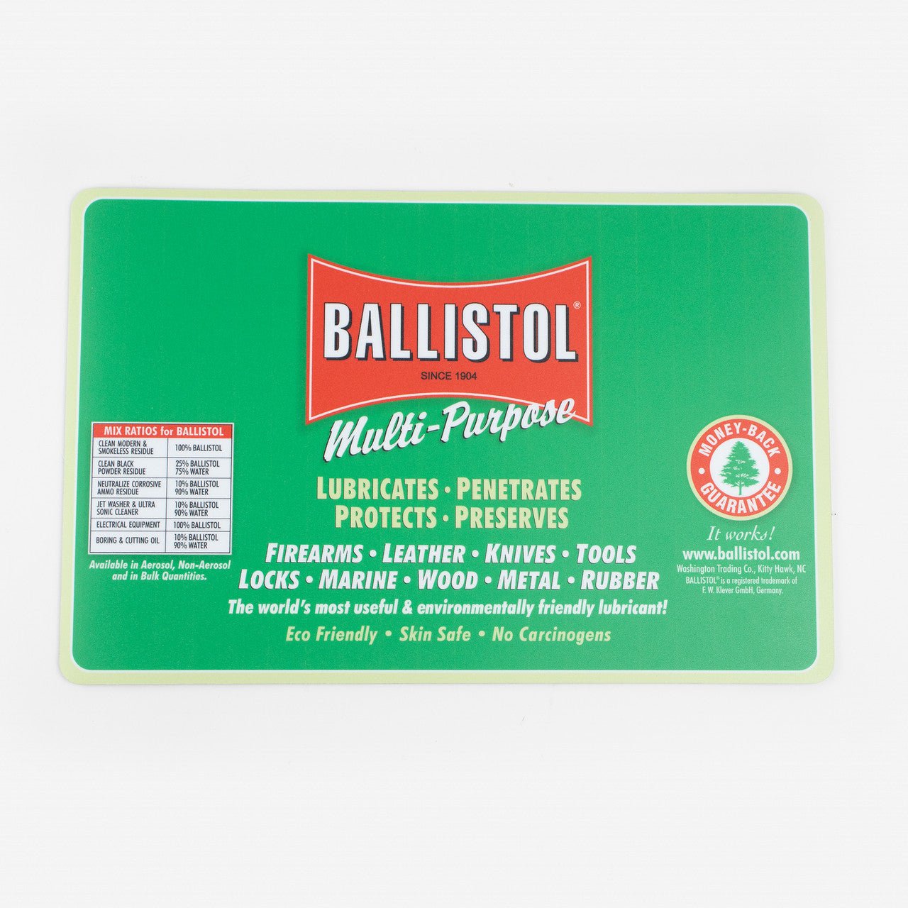 Ballistol Bench Mat, 11 x 17" - BallistolMat - KC Tool
