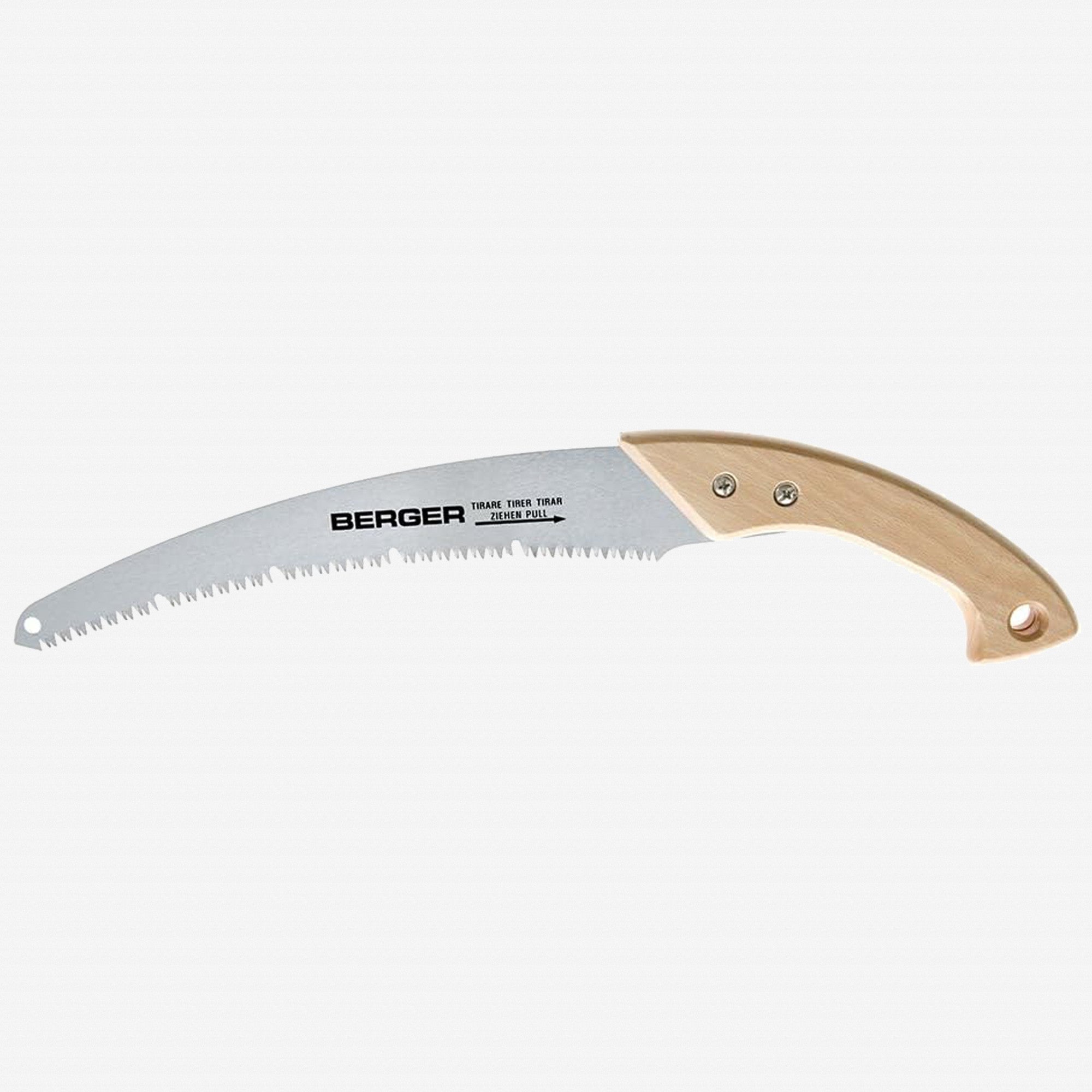 Berger 61515 Curved Blade Pruning Saw with Heavy-Duty Sheath, Wood Handle, 13" - BG61515 - KC Tool