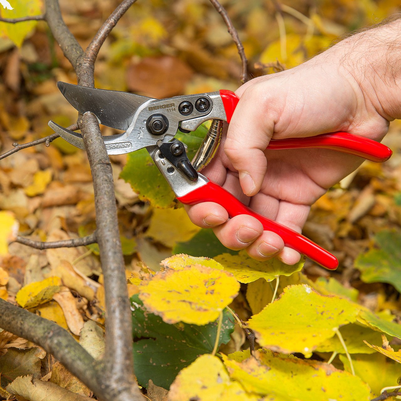 Berger Alu - Line Pruning Hand Shear, 15 Degree Angled, 9.8" - BG1114 - KC Tool