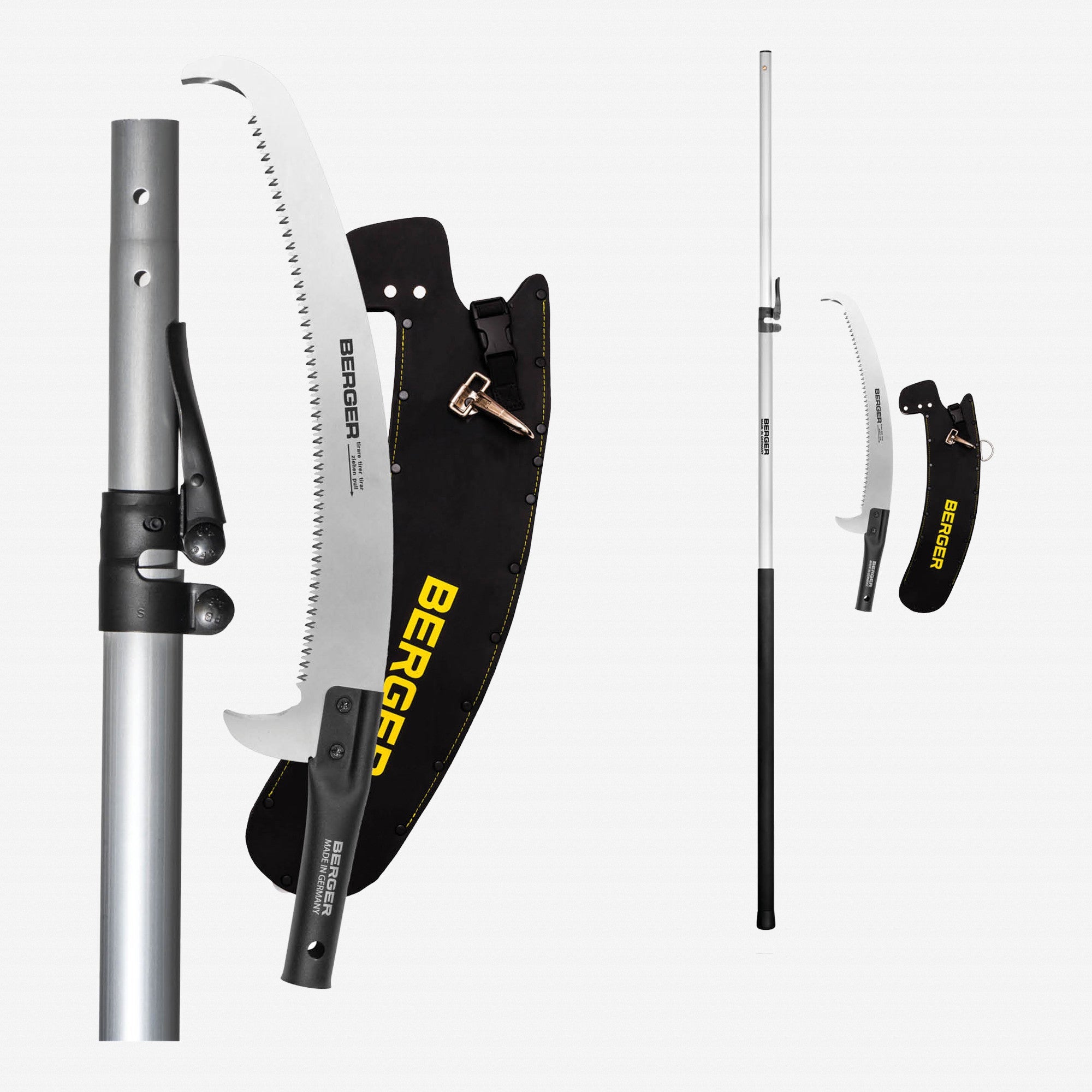 Berger ArboRapid Telescopic Aluminum 2 Part Pole Saw Set, 5.7' - 10.5' - BG75353 - KC Tool