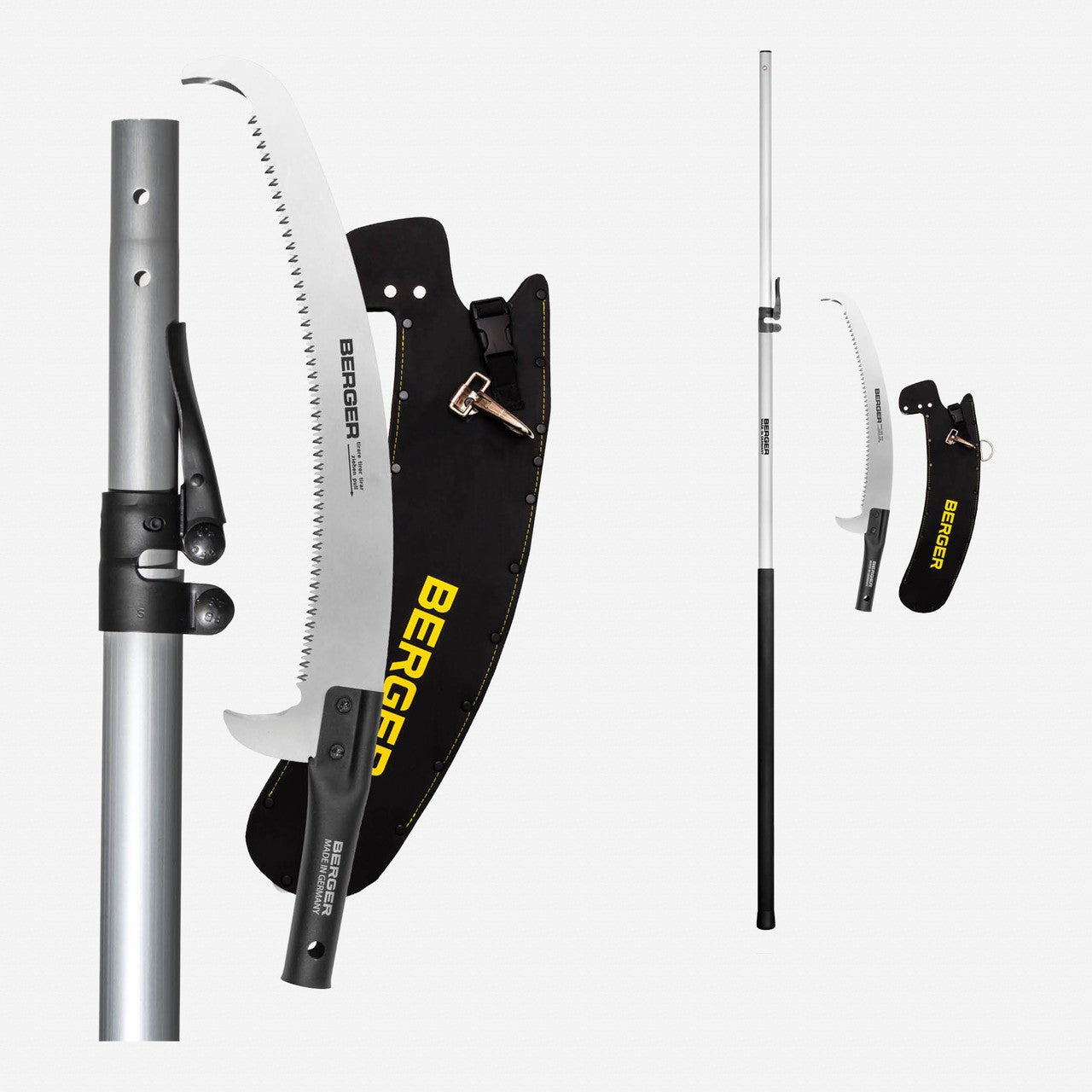 Berger ArboRapid Telescopic Aluminum 2 Part Pole Saw Set, 5.7' - 19.4' - BG75353 - KC Tool