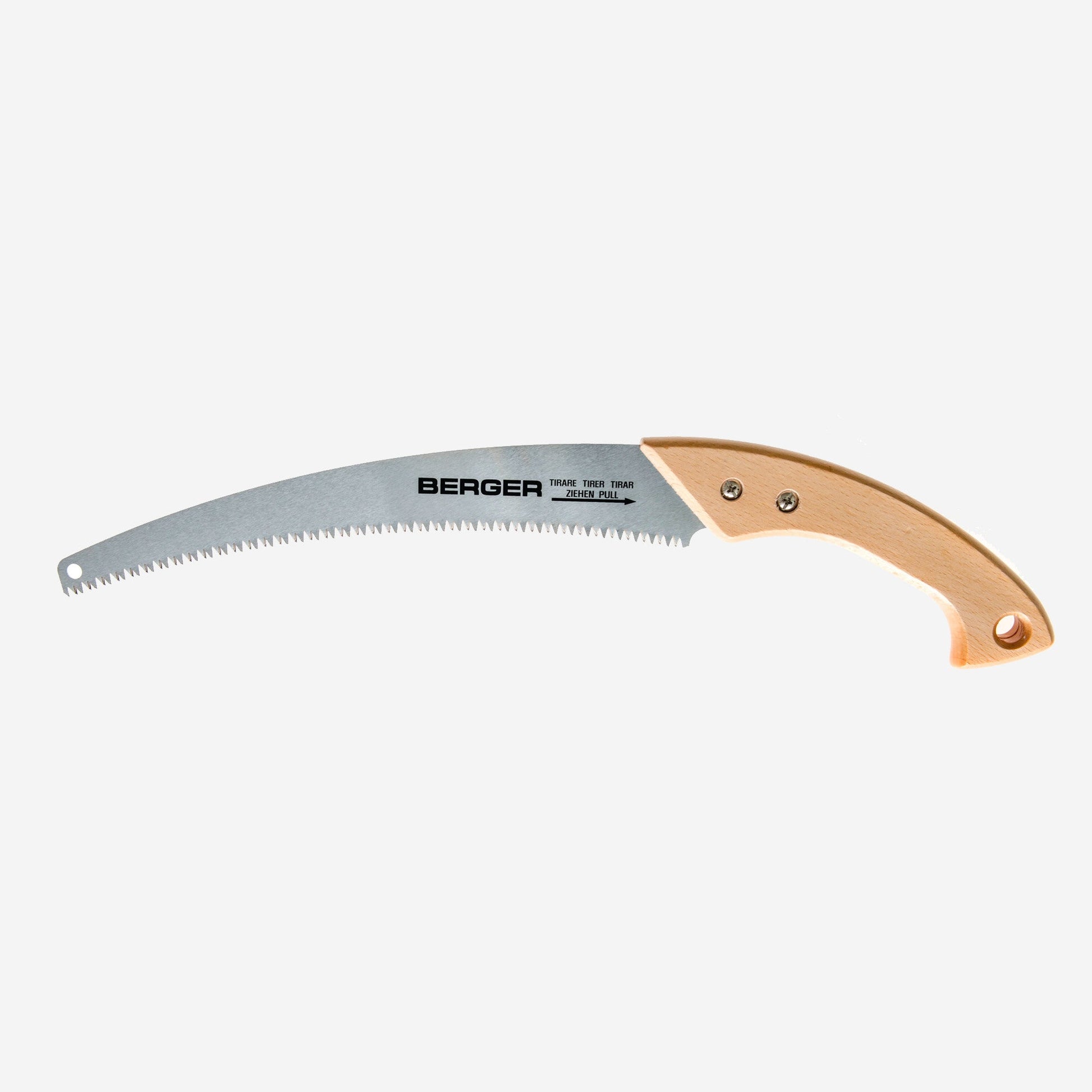 Berger Curved Blade Pruning Saw with Heavy-Duty Sheath, Wood Handle, 13" - BG61516 - KC Tool
