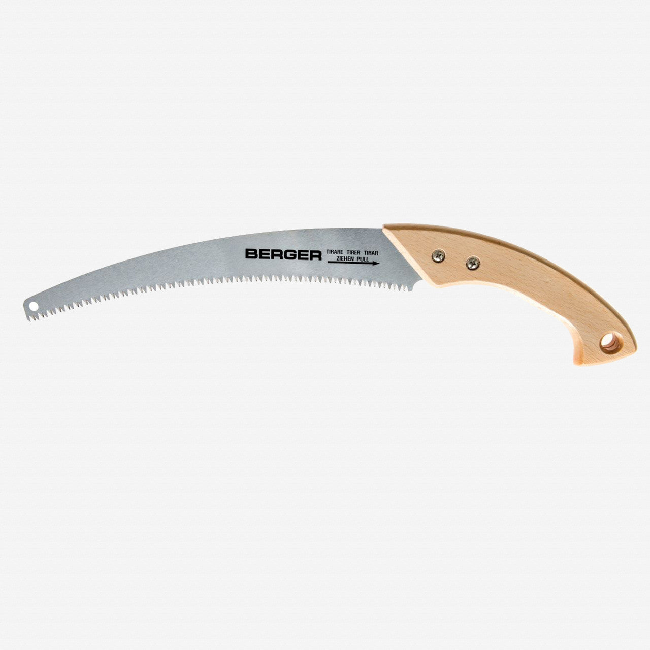 Berger Curved Blade Pruning Saw with Sheath, Wood Handle, 13" - BG61514 - KC Tool