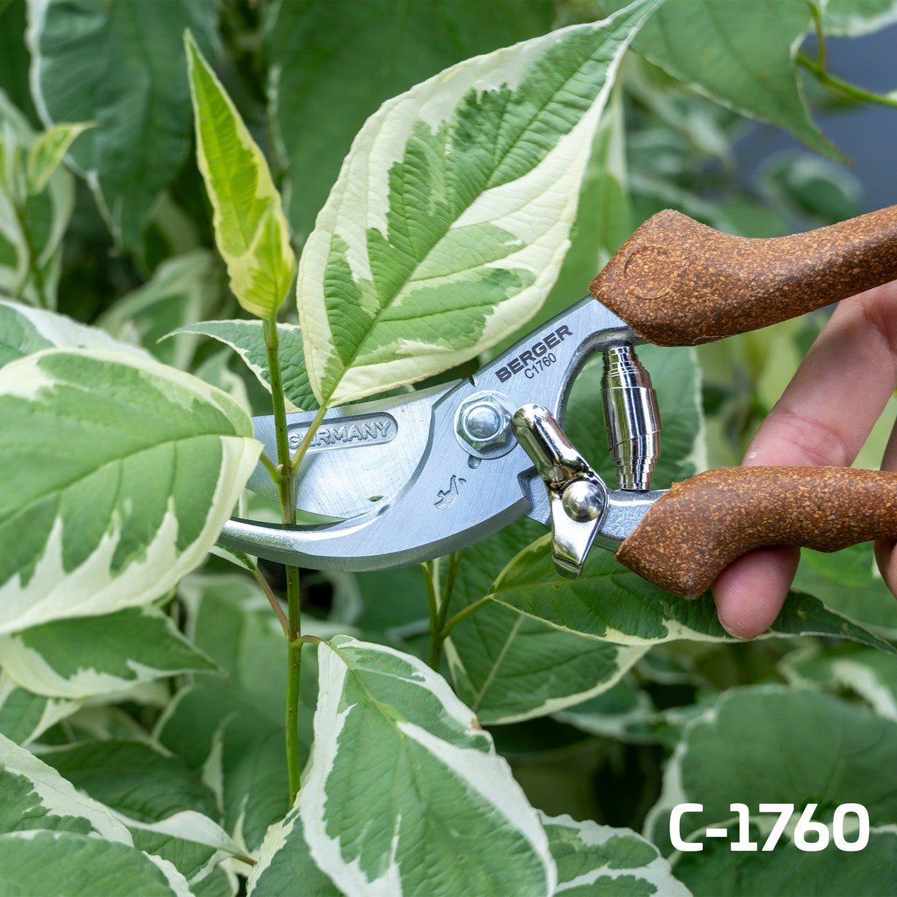 Berger Hand Pruners, Chrome Plated with Cork Grips, 8.7" - BGC1760 - KC Tool