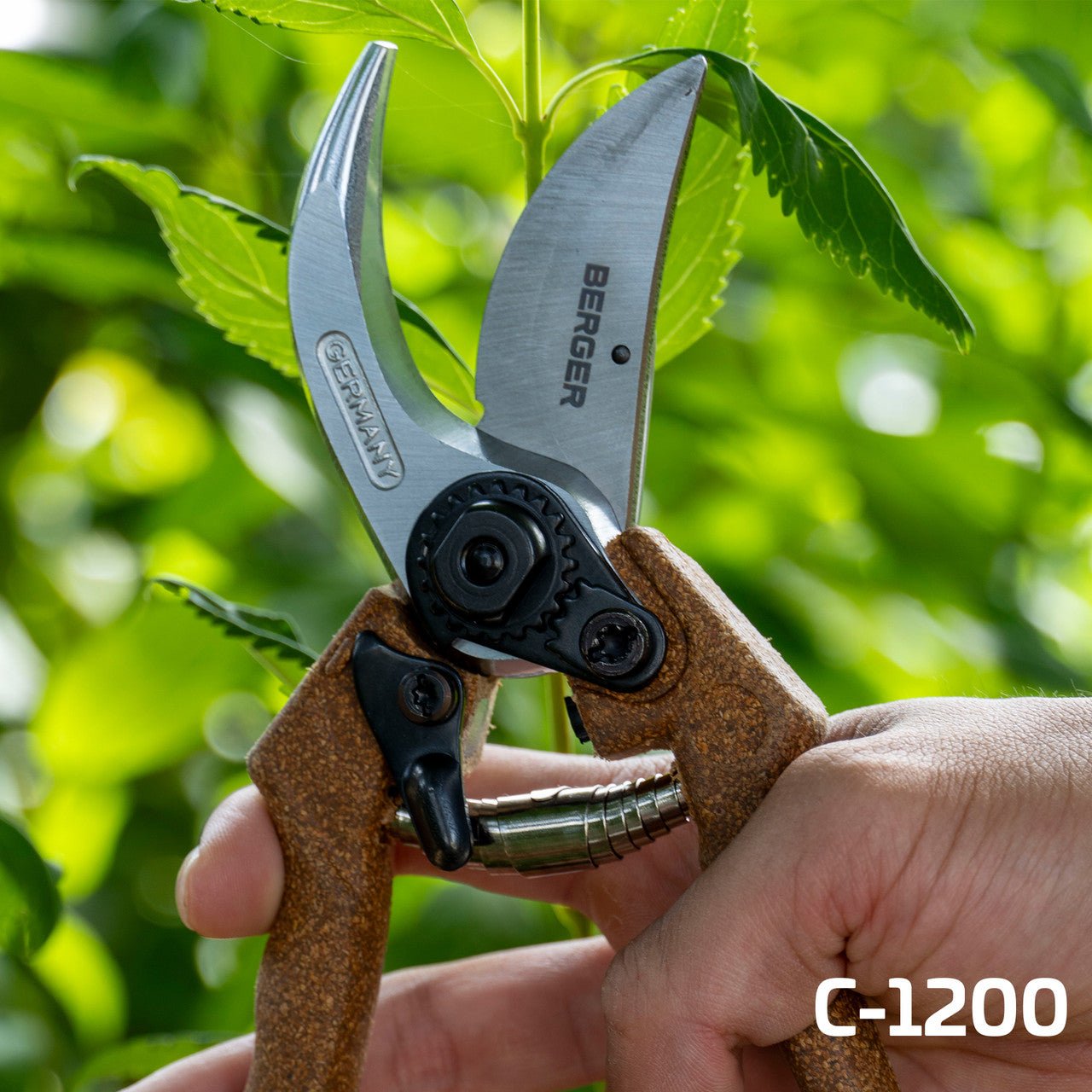 Berger Hand Pruners, Classic Heavy - Duty Design with Cork Grips, 11" - BGC1200 - KC Tool
