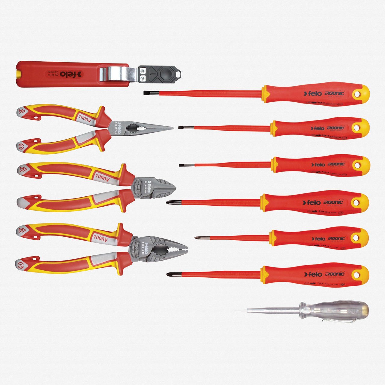 Felo 11 Piece Insulated Service Kit - F63857 - KC Tool