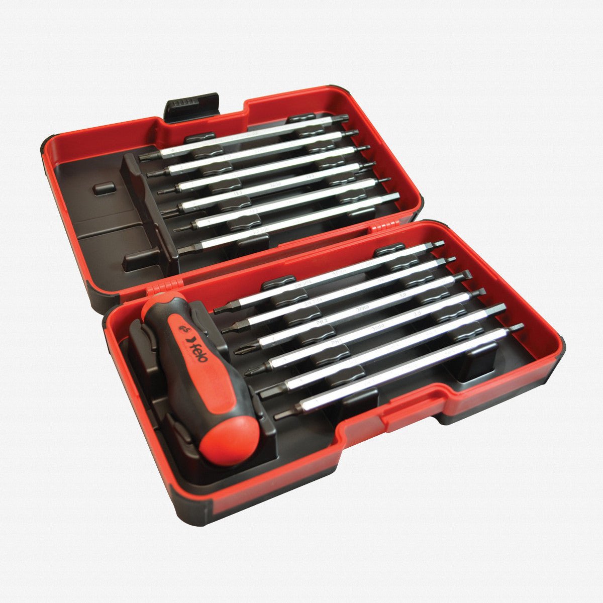 Felo 13 Piece Inch Smart Box - Slotted, Phillips, Hex, TORX® Blades with Handle - F50630 - KC Tool