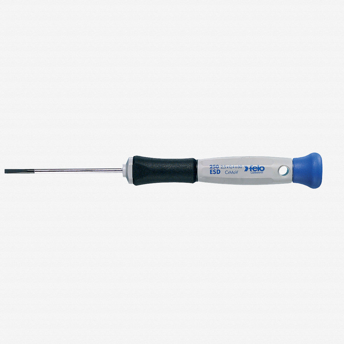 Felo 31806 ESD 1.5 x 60mm Precision Slotted Screwdriver - F31806 - KC Tool