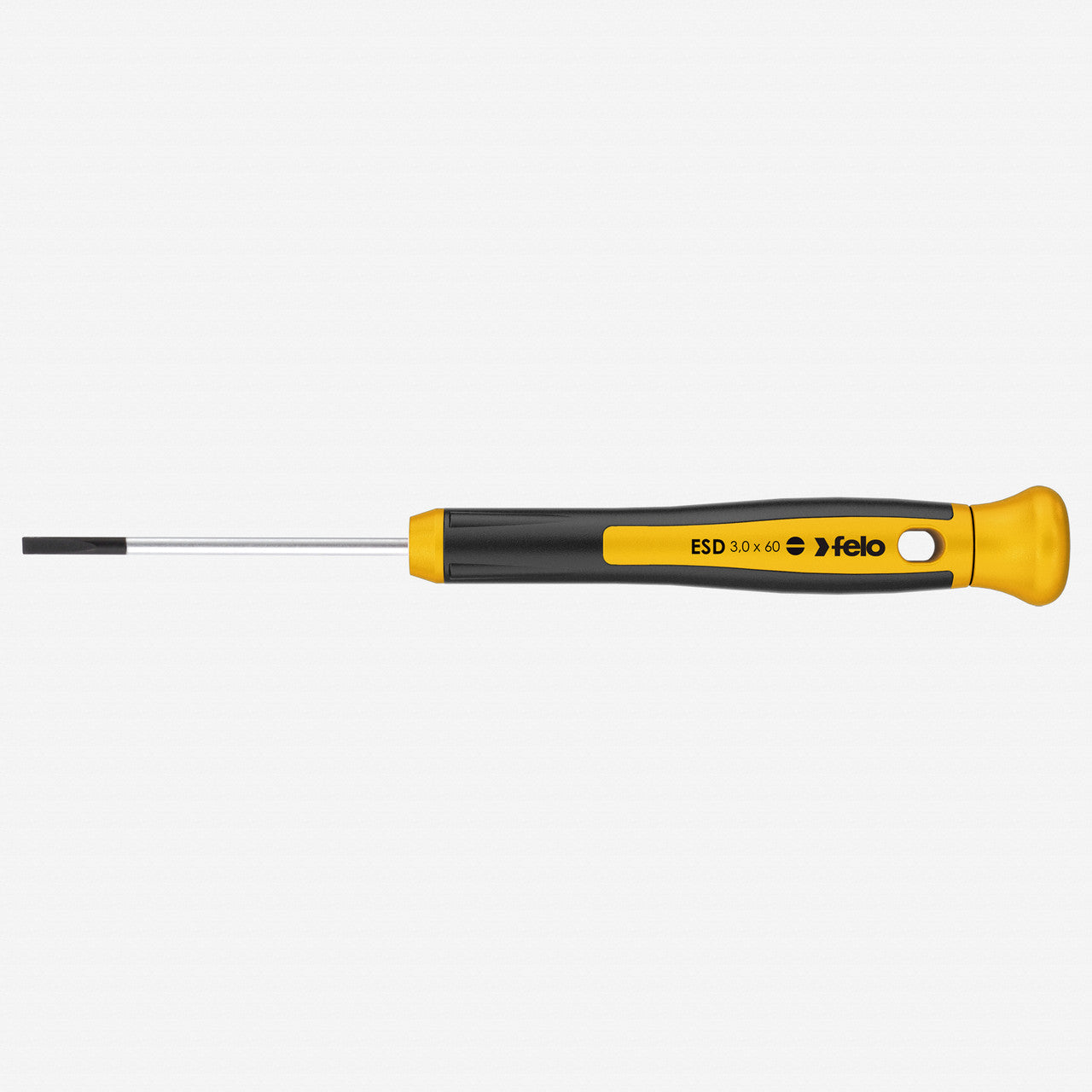 Felo 31812 ESD 3 x 60mm Precision Slotted Screwdriver - F31812 - KC Tool