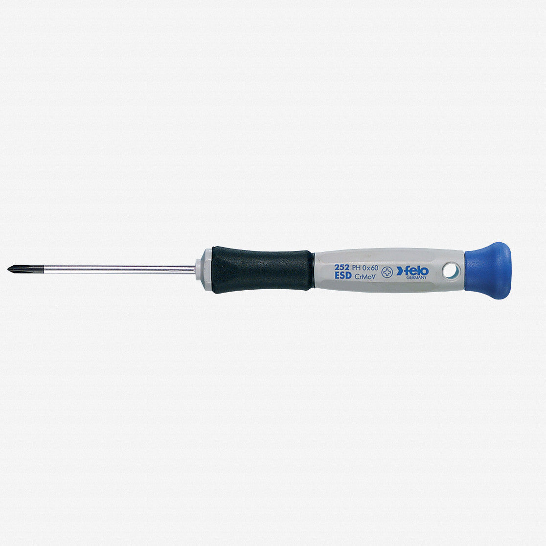 Felo 31818 ESD 0 x 60mm Precision Phillips Screwdriver - F31818 - KC Tool