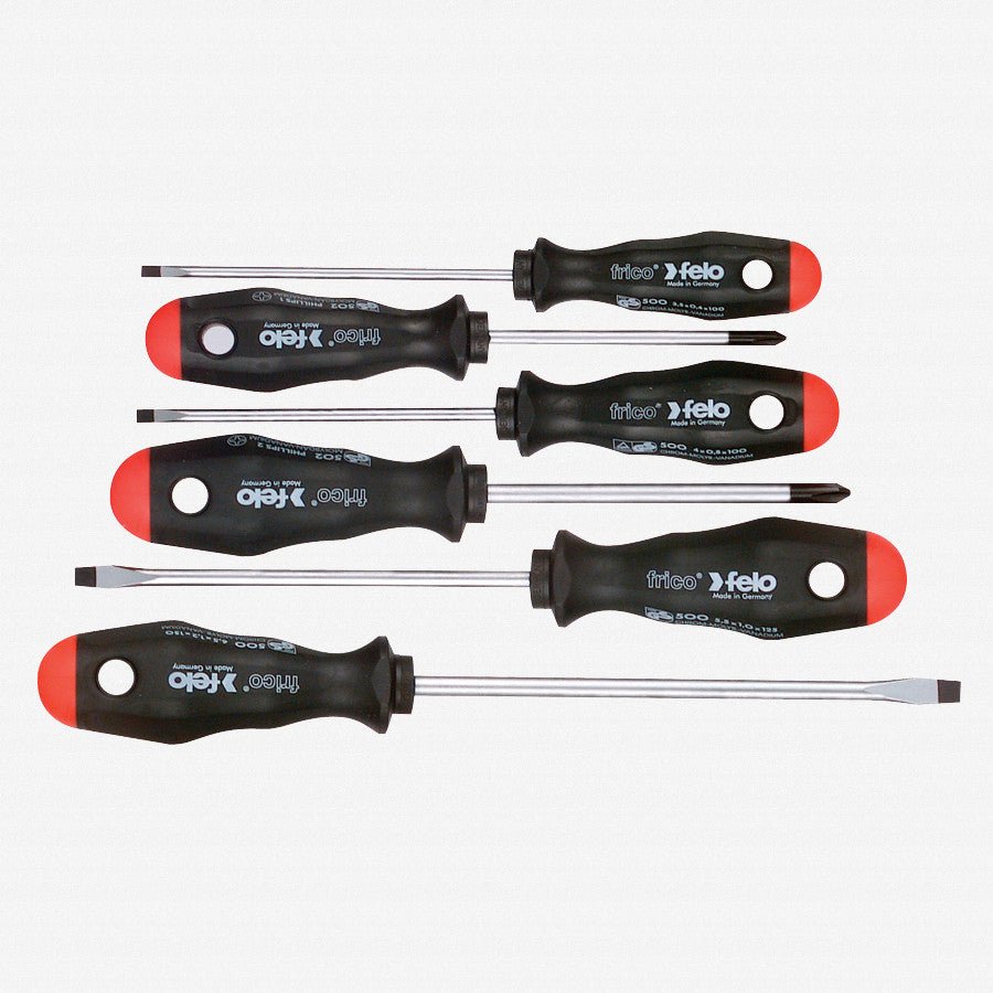 Felo 53521 6 Piece Slotted & Phillips Screwdriver Set - F53521 - KC Tool