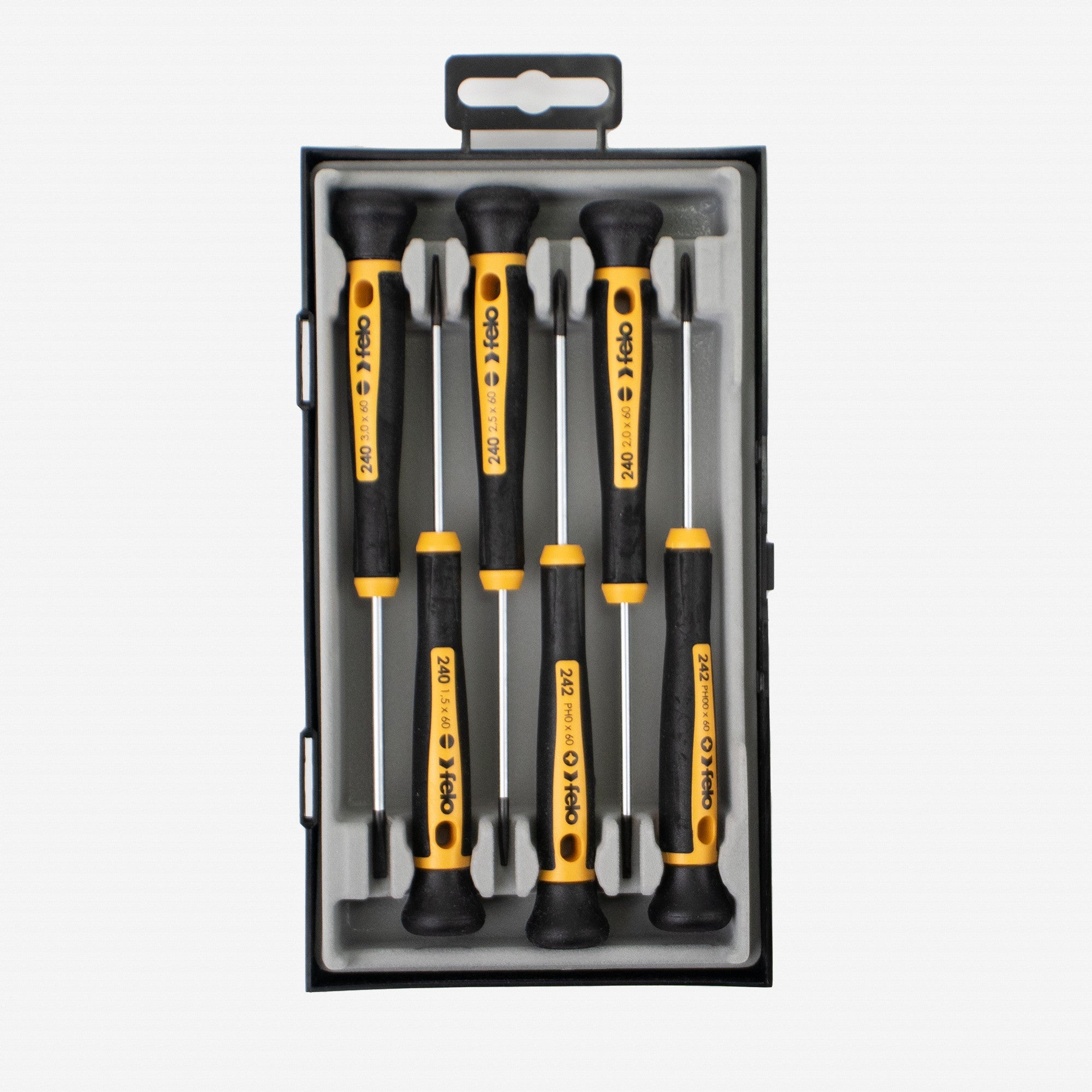 Felo 6 Piece Slotted & Phillips Precision Screwdriver Set - F31844 - KC Tool