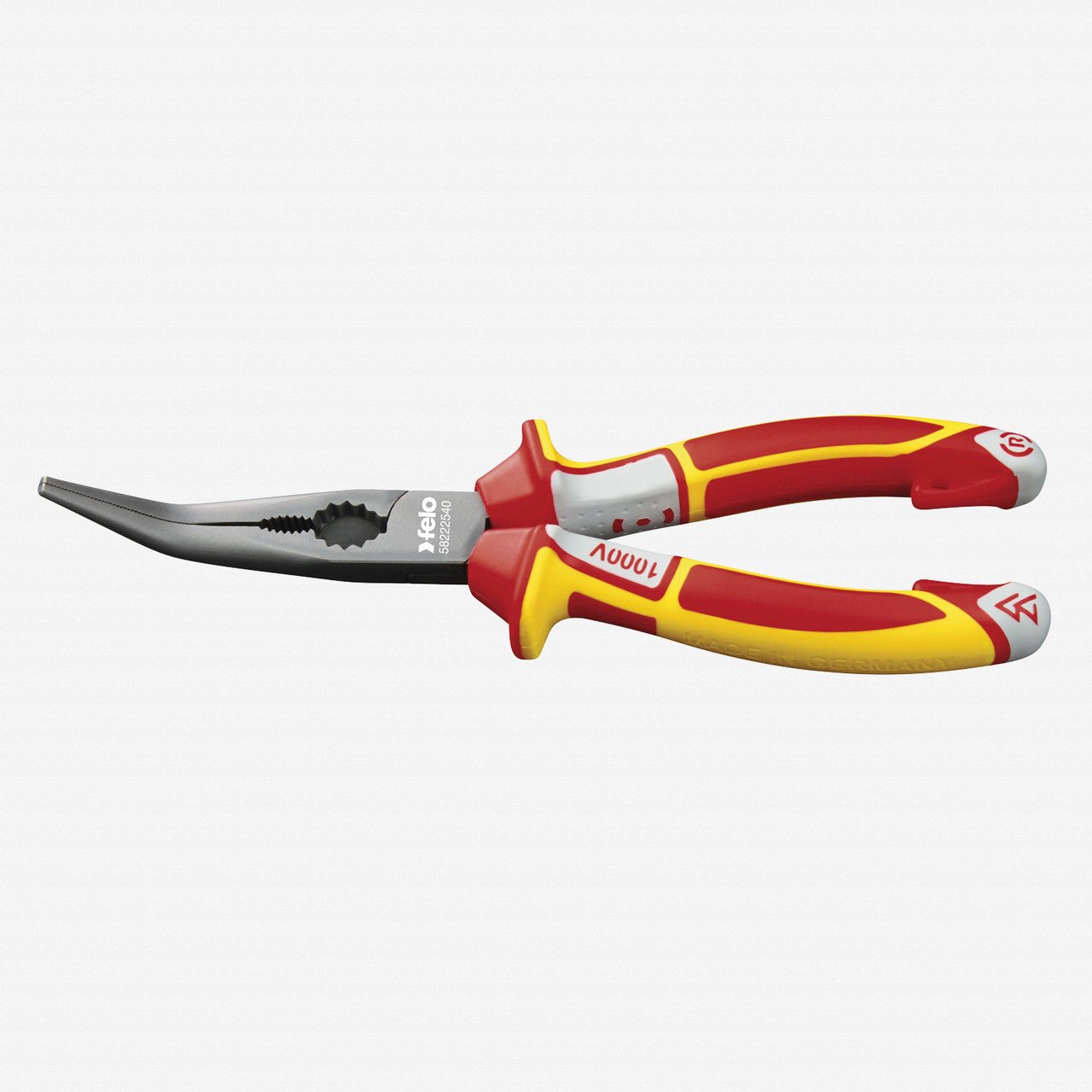 Felo 6.75" Chain Nose Radio Pliers 45 Degree Bent Nose VDE - F63801 - KC Tool
