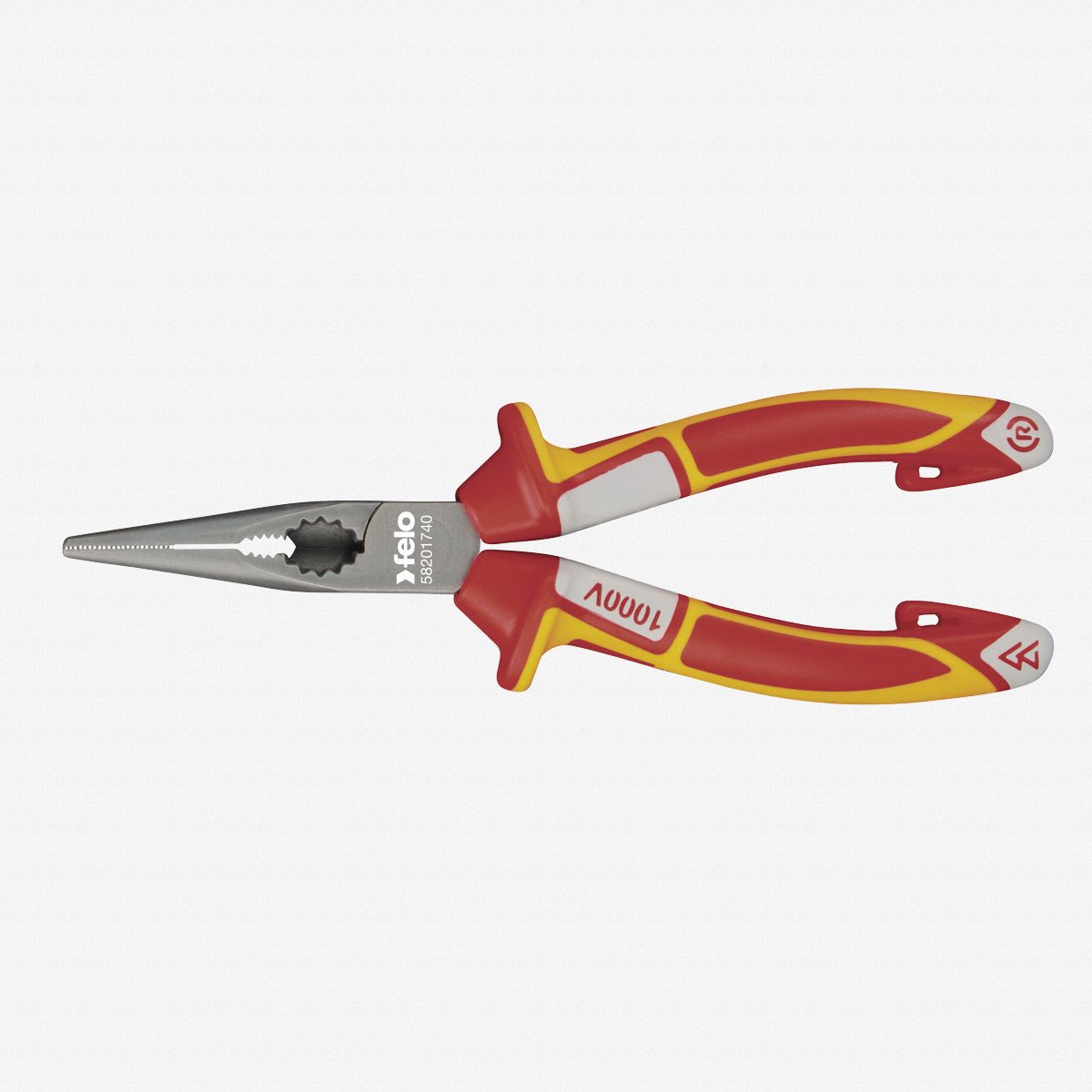 Felo 6.75" Chain Nose Radio Pliers VDE - F63799 - KC Tool