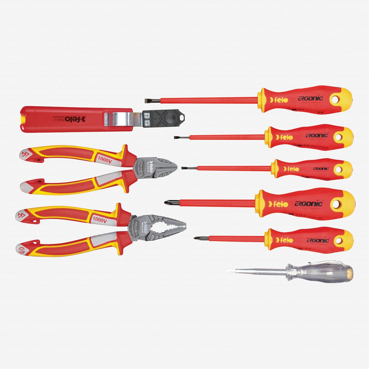 Felo 9 Piece Insulated Belt Pouch Set - F63859 - KC Tool