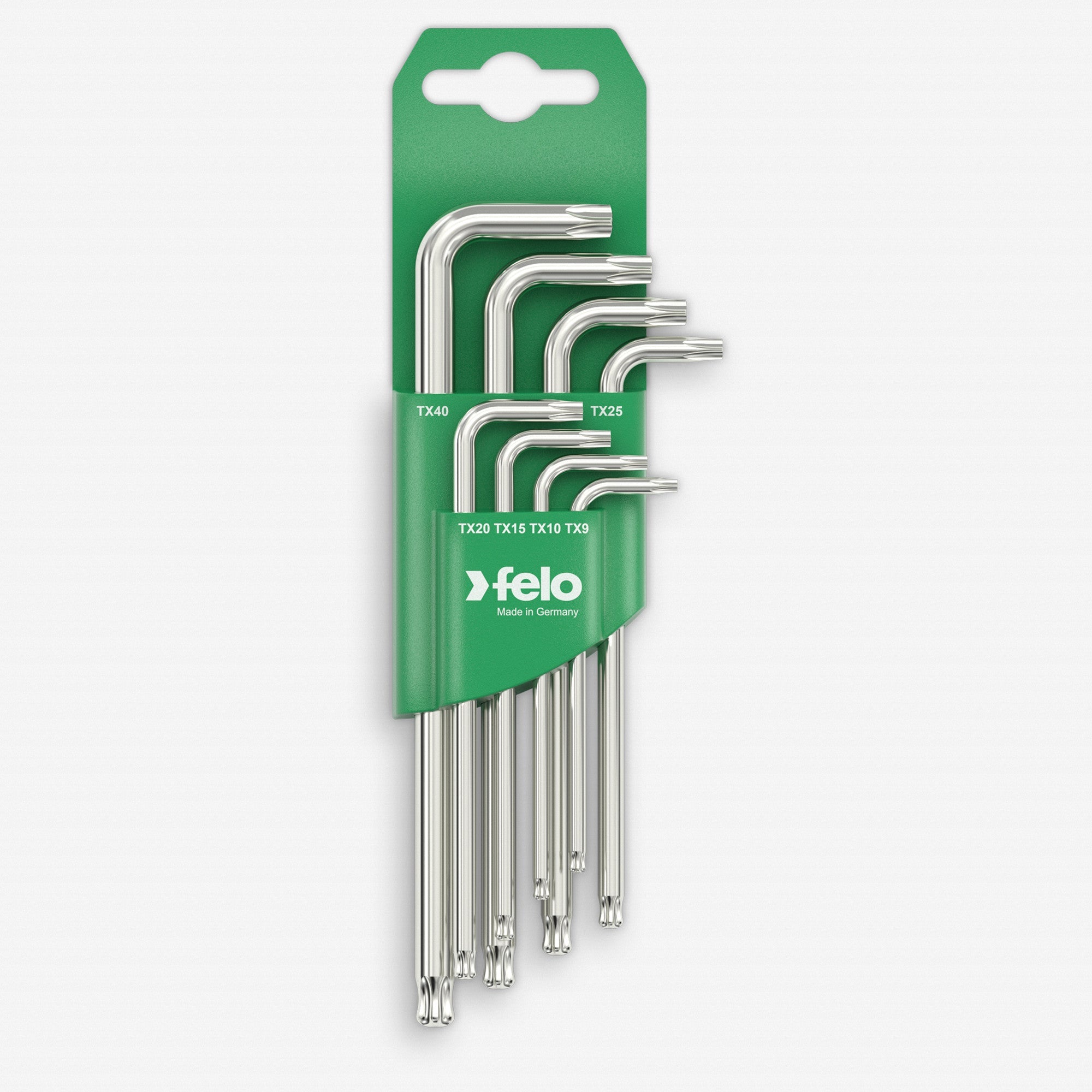 Felo Ball End TORX® L-Key Set, T9 - T40, 8 Pieces - F65061 - KC Tool