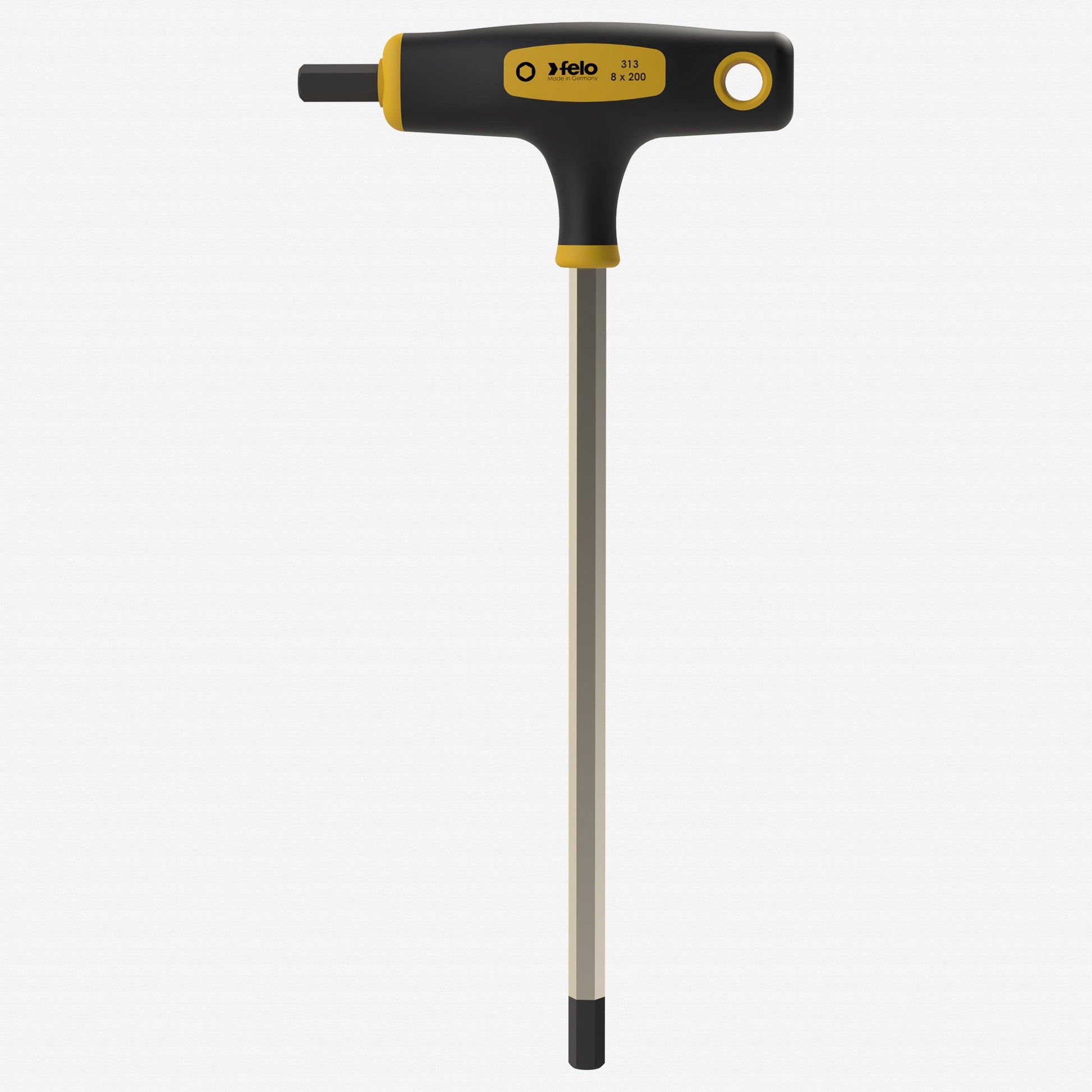 Felo Dual Metric Hex T-Handle, 8.0 mm x 200 mm - F65691 - KC Tool