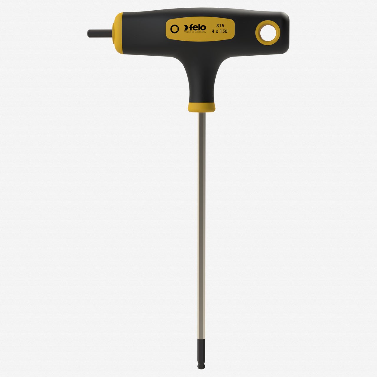 Felo Dual Metric Hex T - Handle with Ball End, 4.0 mm x 150 mm - F65723 - KC Tool