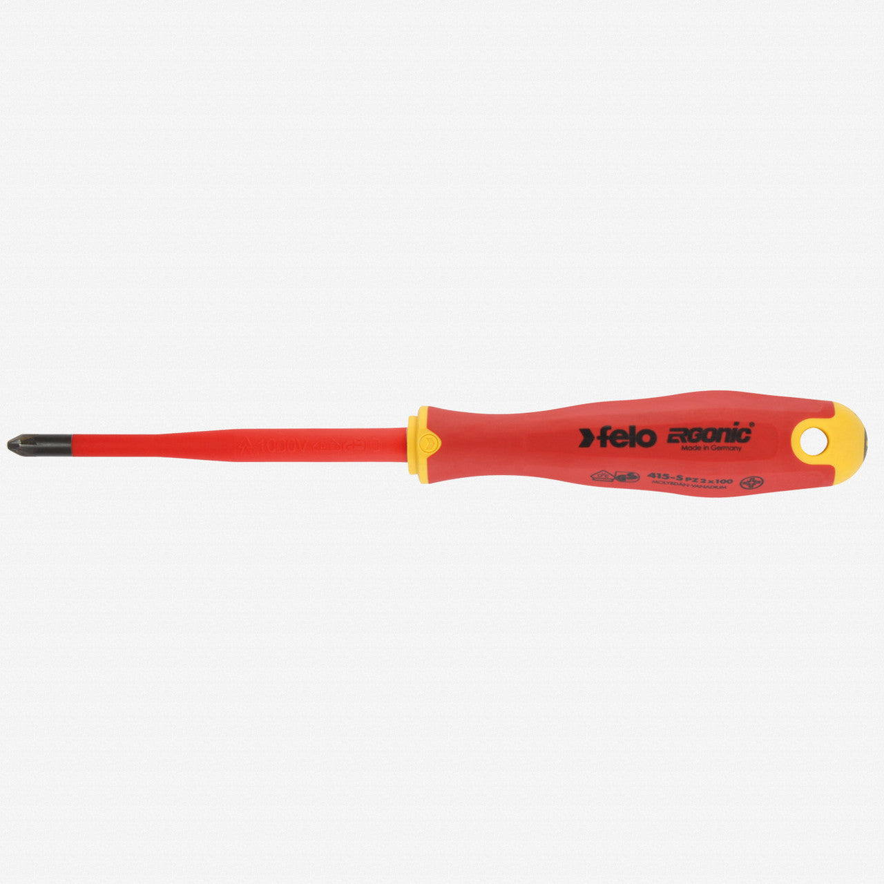 Felo E-slim Insulated 1 x 80mm Pozidriv Screwdriver - F62651 - KC Tool